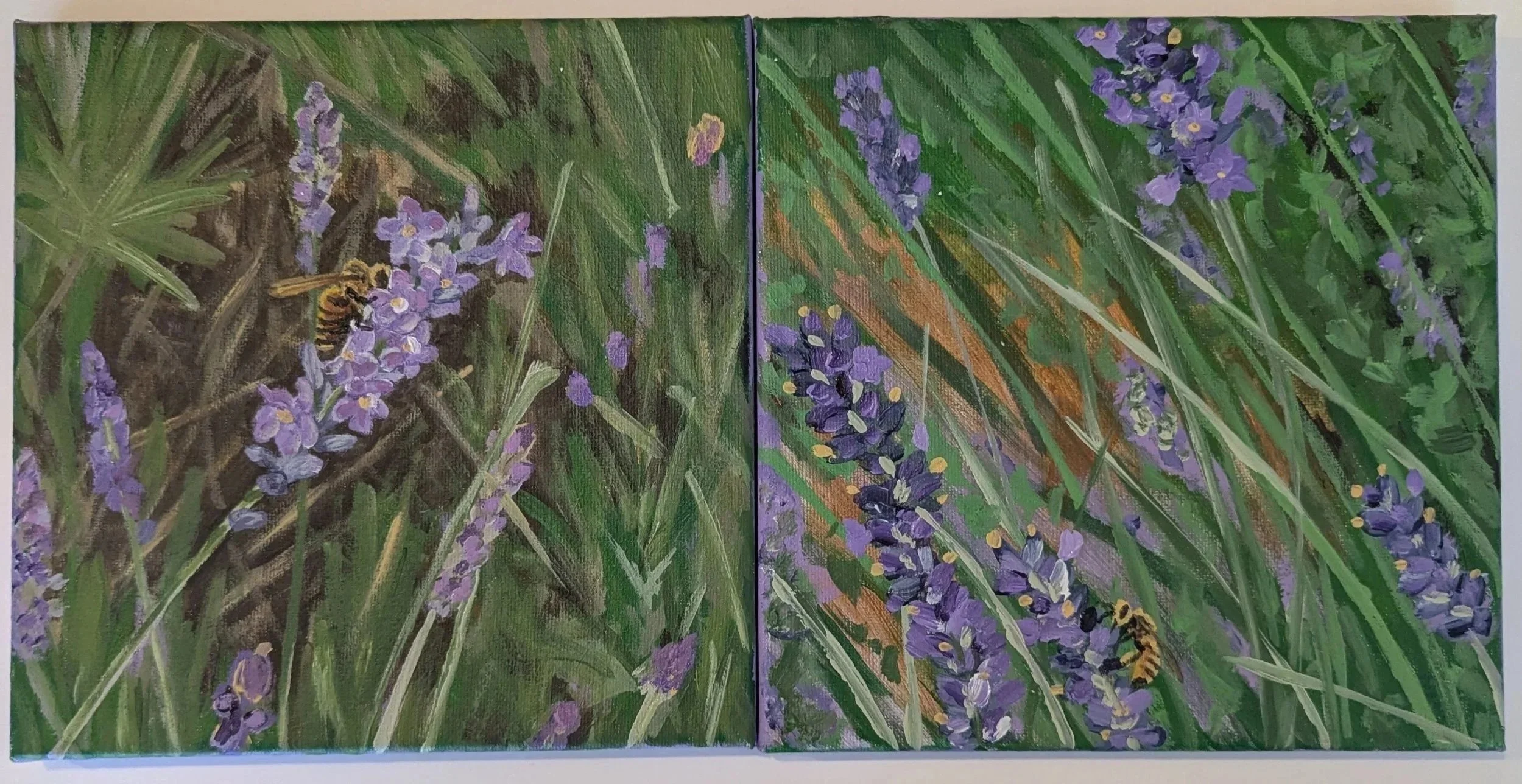 Lavender and Bee Series #1 + 2: Honey Bee 2025