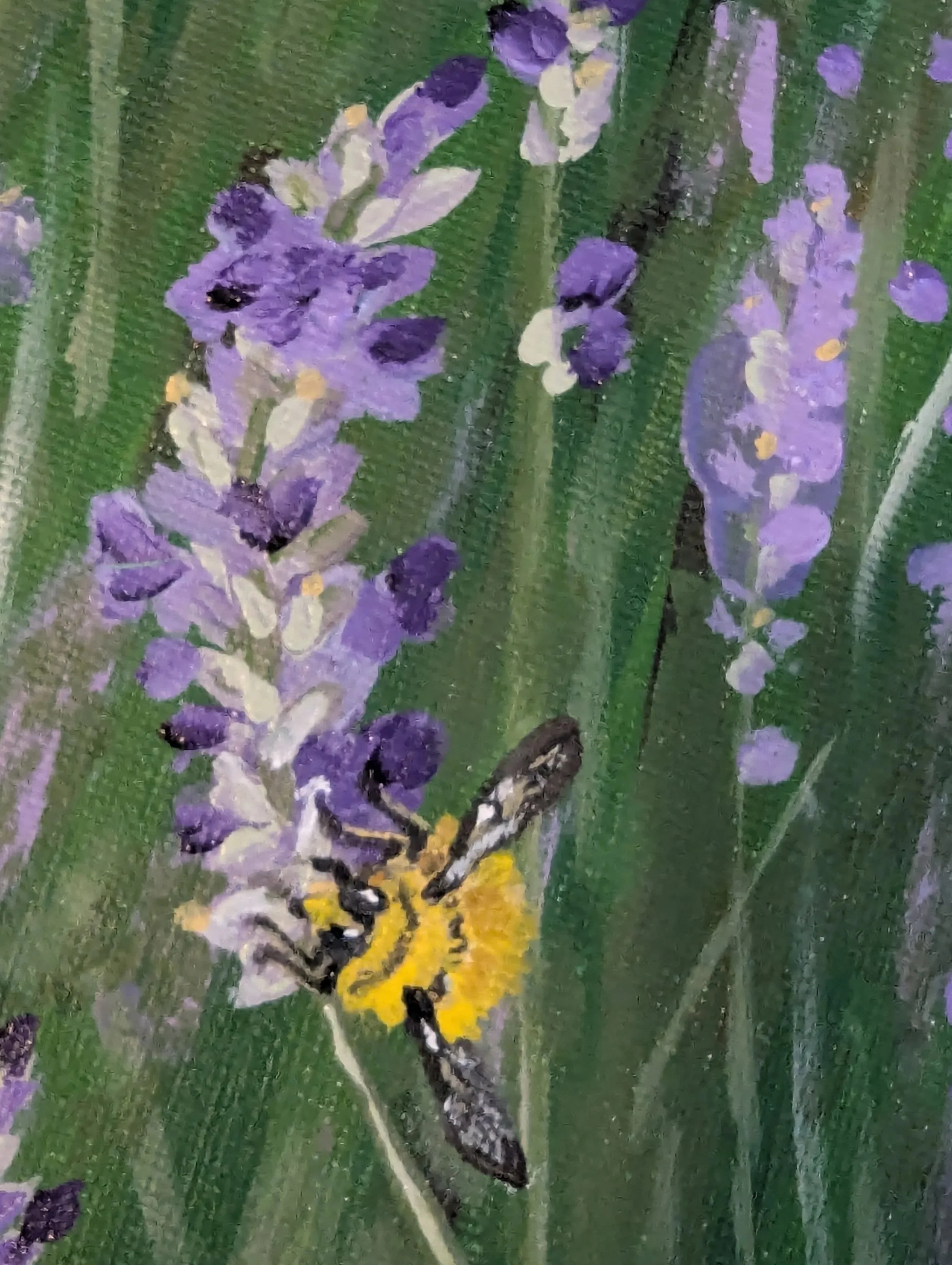 Detail: Lavender and Bee Series #5: Bumble Bee 2025