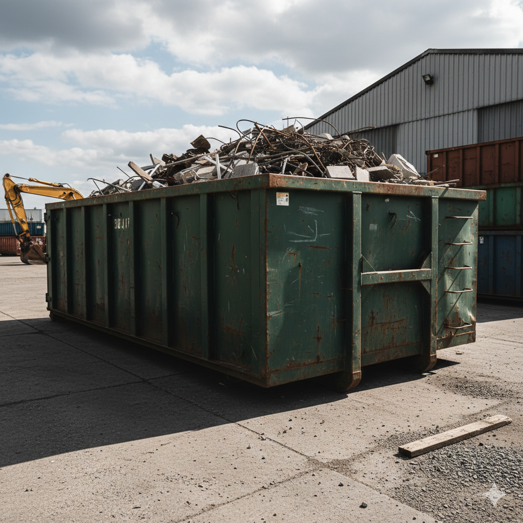 Prüfung von austauschenbaren Kippbehältern und austauschbaren Absetzbehältern gem. DGUV 214-016 bzw. 214-017 und Reparatur von Behältern.