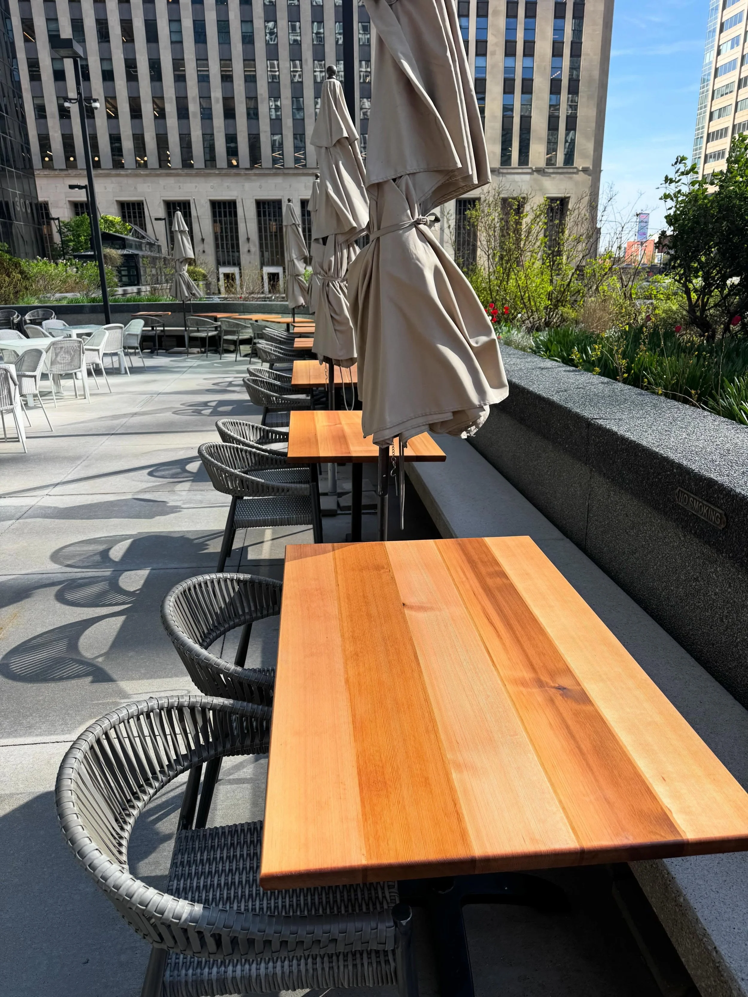 The patio is open @littletoasted 😎