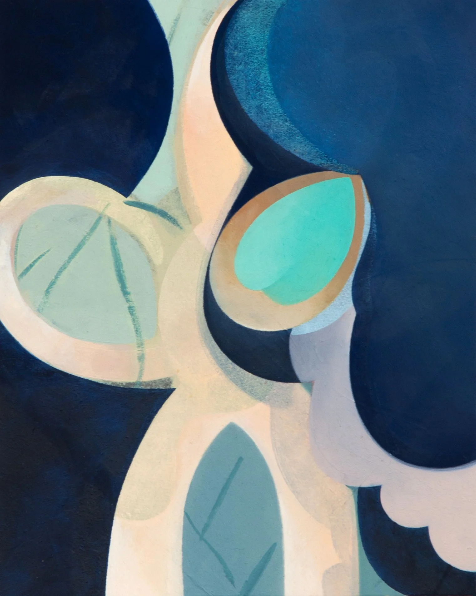 Frau Minne, 2020, oil on panel, 10" x 8"