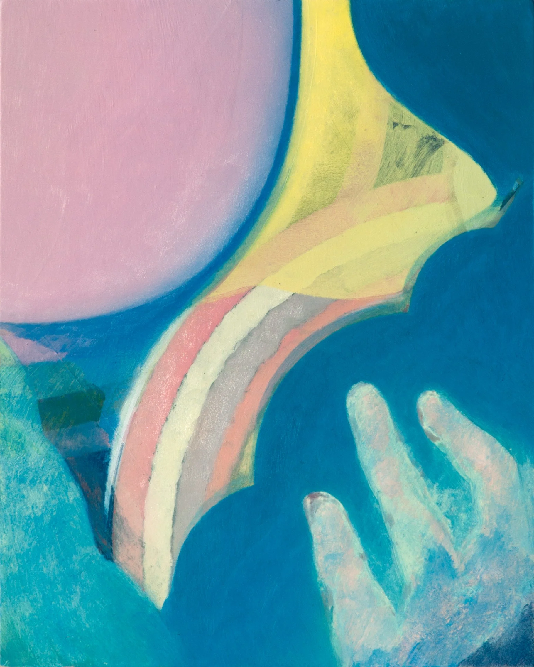 3 A.M., 2020, oil on panel, 10" x 8"
