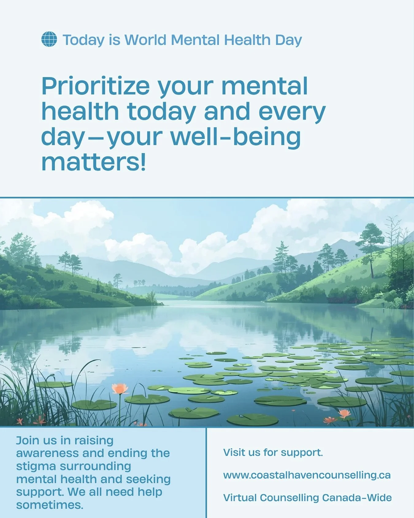 On World Mental Health Day, let&rsquo;s pause to remember: we all have mental health. Whether you&rsquo;re thriving, struggling, or somewhere in between&mdash;your experience is valid. You&rsquo;re not alone, and support is always within reach. 💚

#