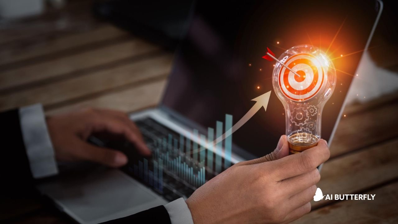 Marketing analytics dashboard showing increased engagement and conversion rates from video content.