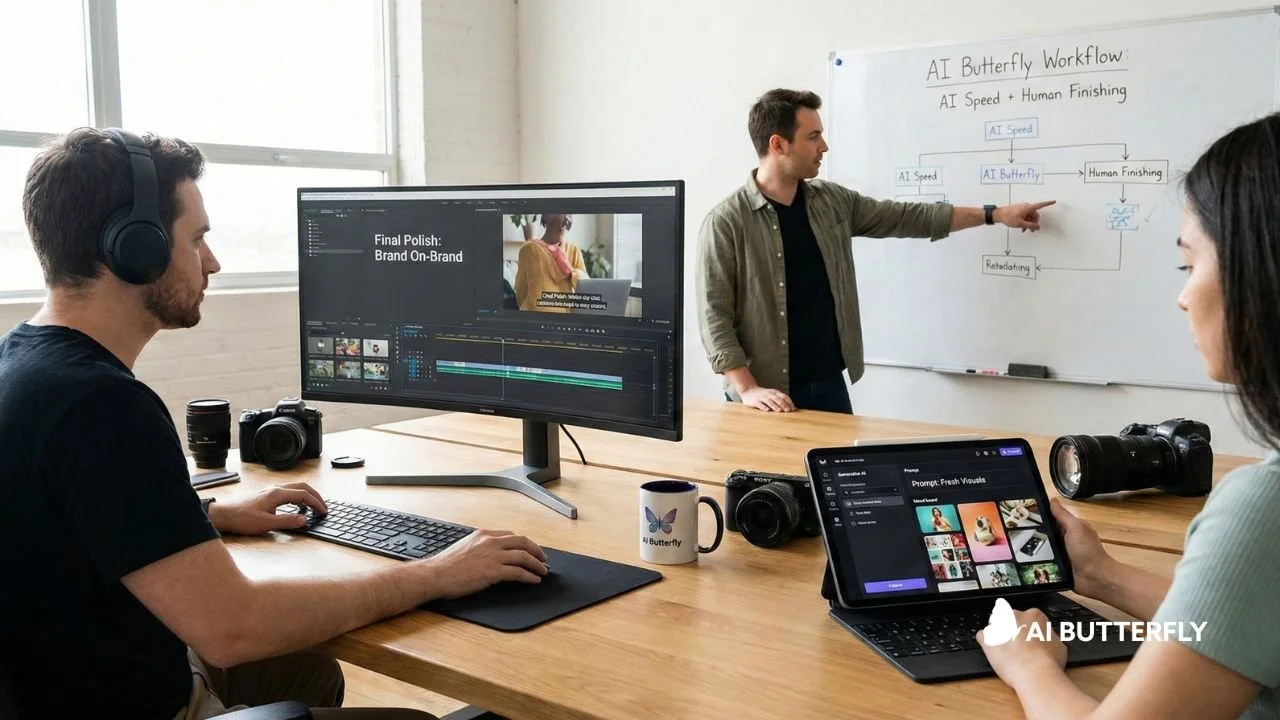AI video editing workflow