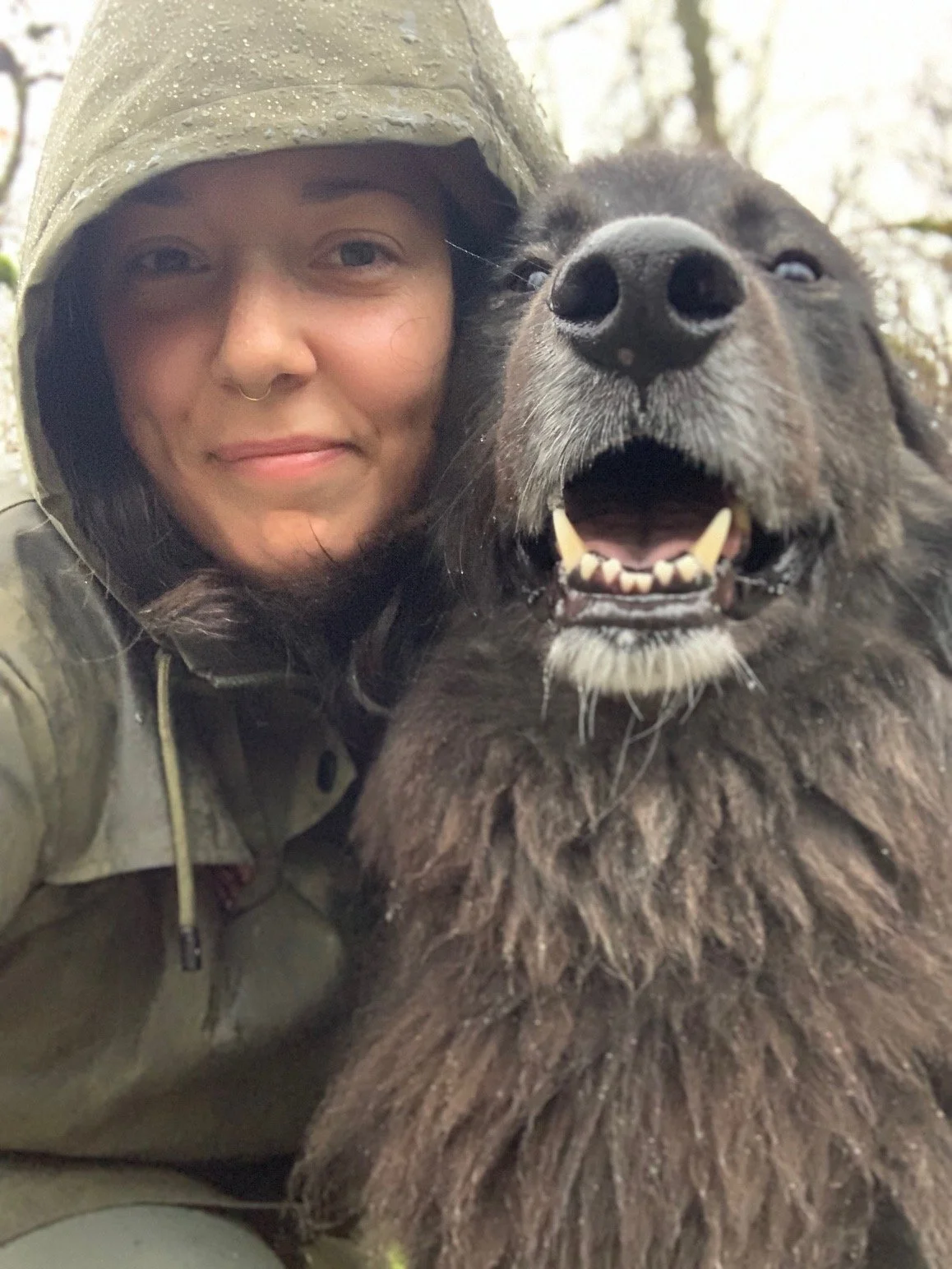 Kirsten Boulier, MSW, RCSW | Trauma Therapist and Counsellor in Maple Ridge BC, with her therapy dog, Aussie.