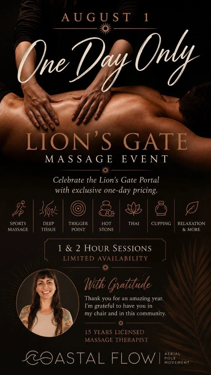 Lion’s Gate Massage Event with Cassie
