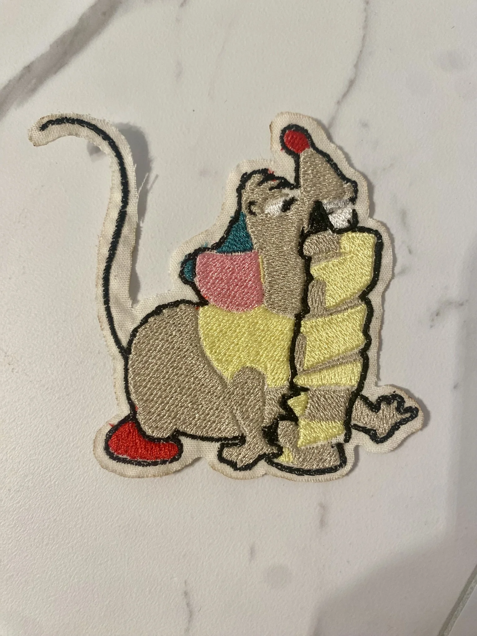 Gus the Chubby Mouse Iron-On Patch