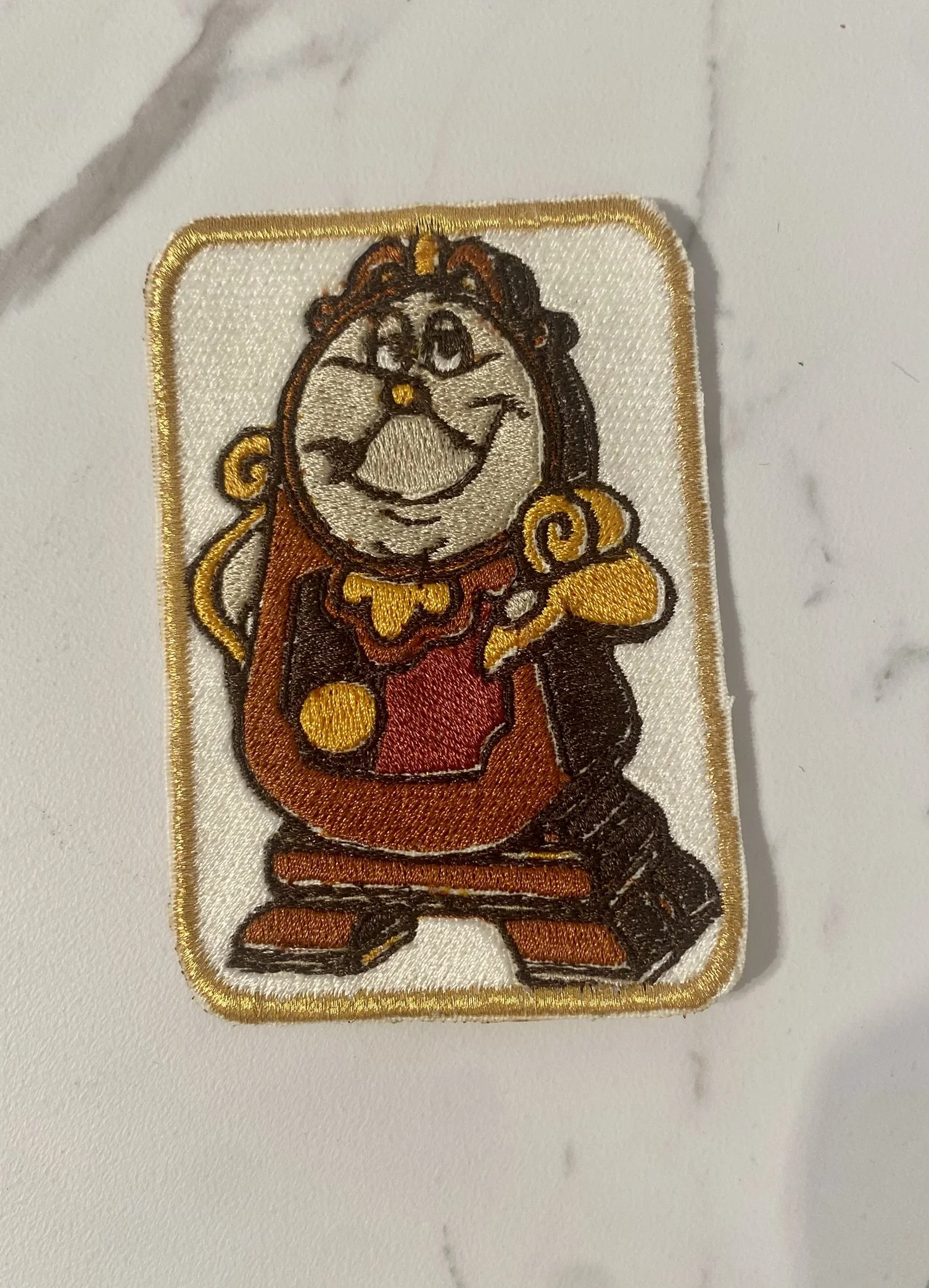 Talking Enchanted Clock Iron-On Patch