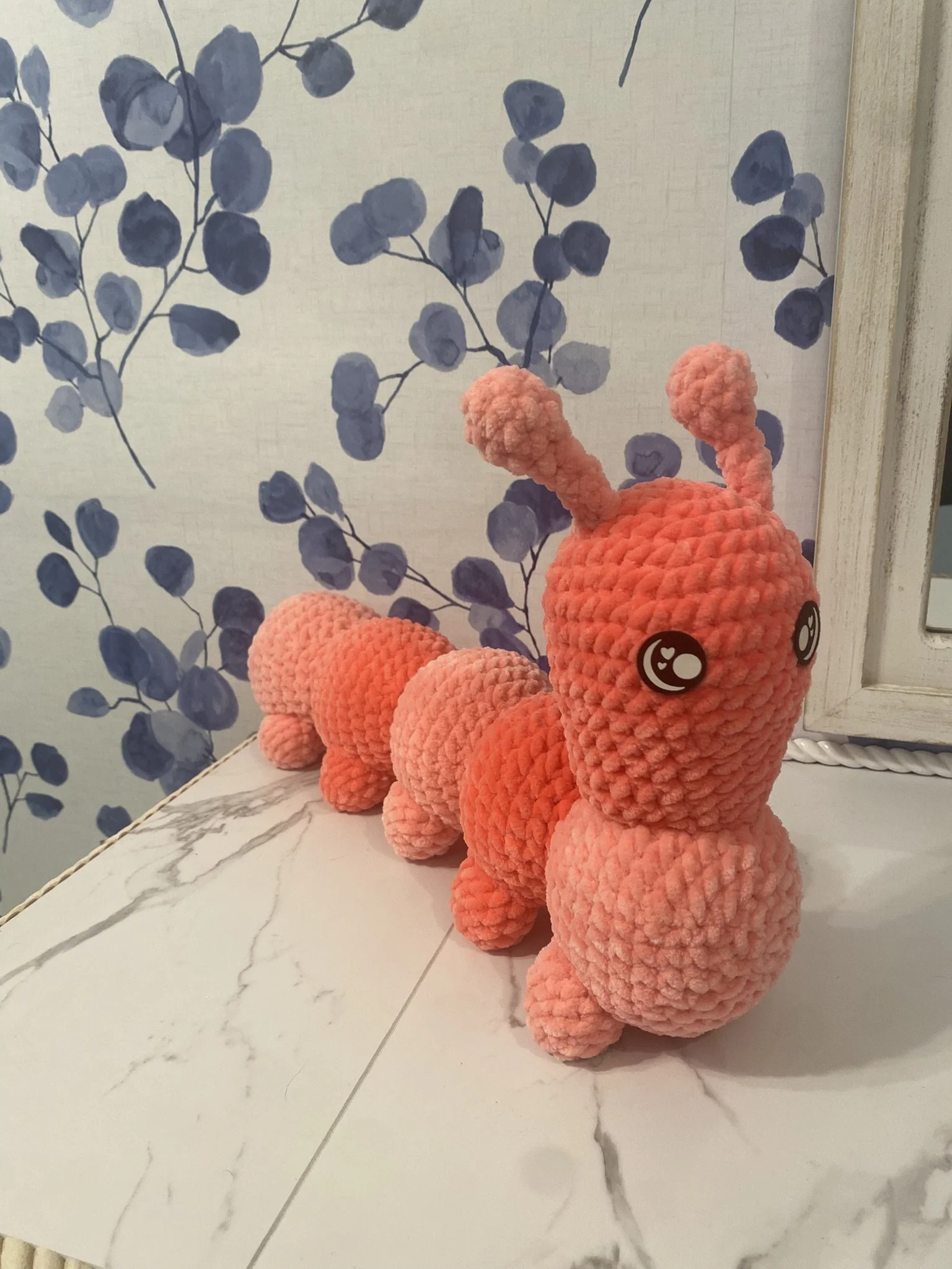 Snuggly Pink Caterpillar Plush Toy