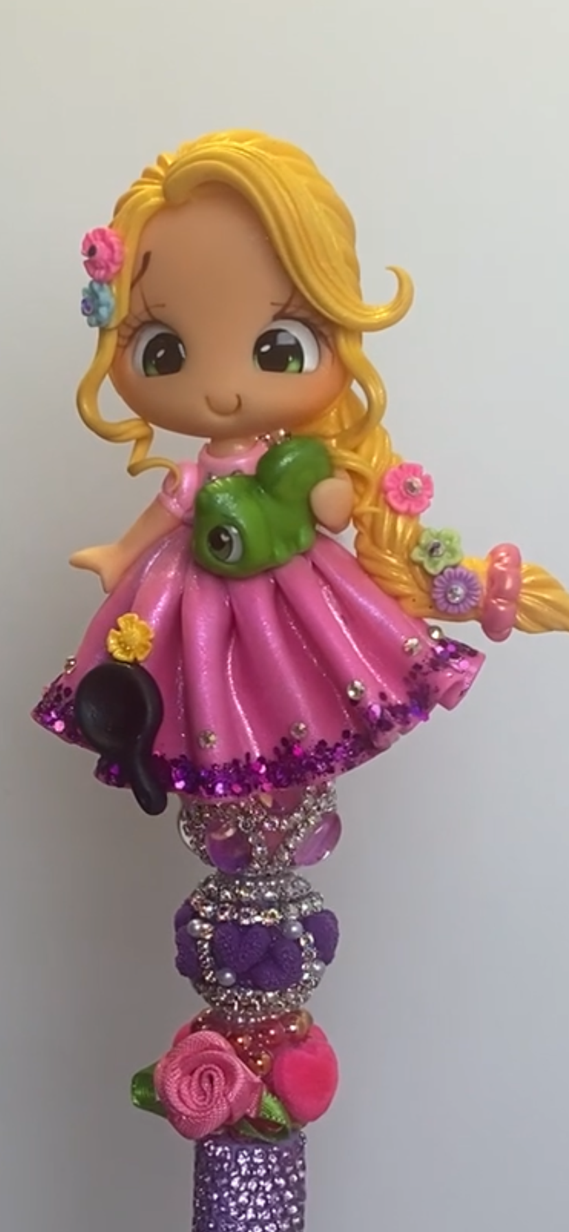 Rapunzel Inspired Clay Pen