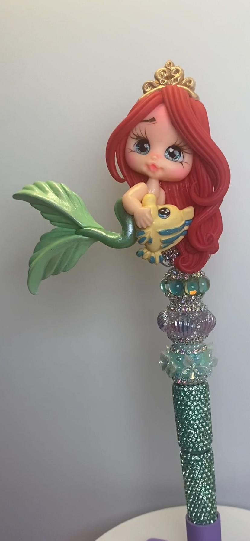Inspired Ariel Mermaid Clay Pen