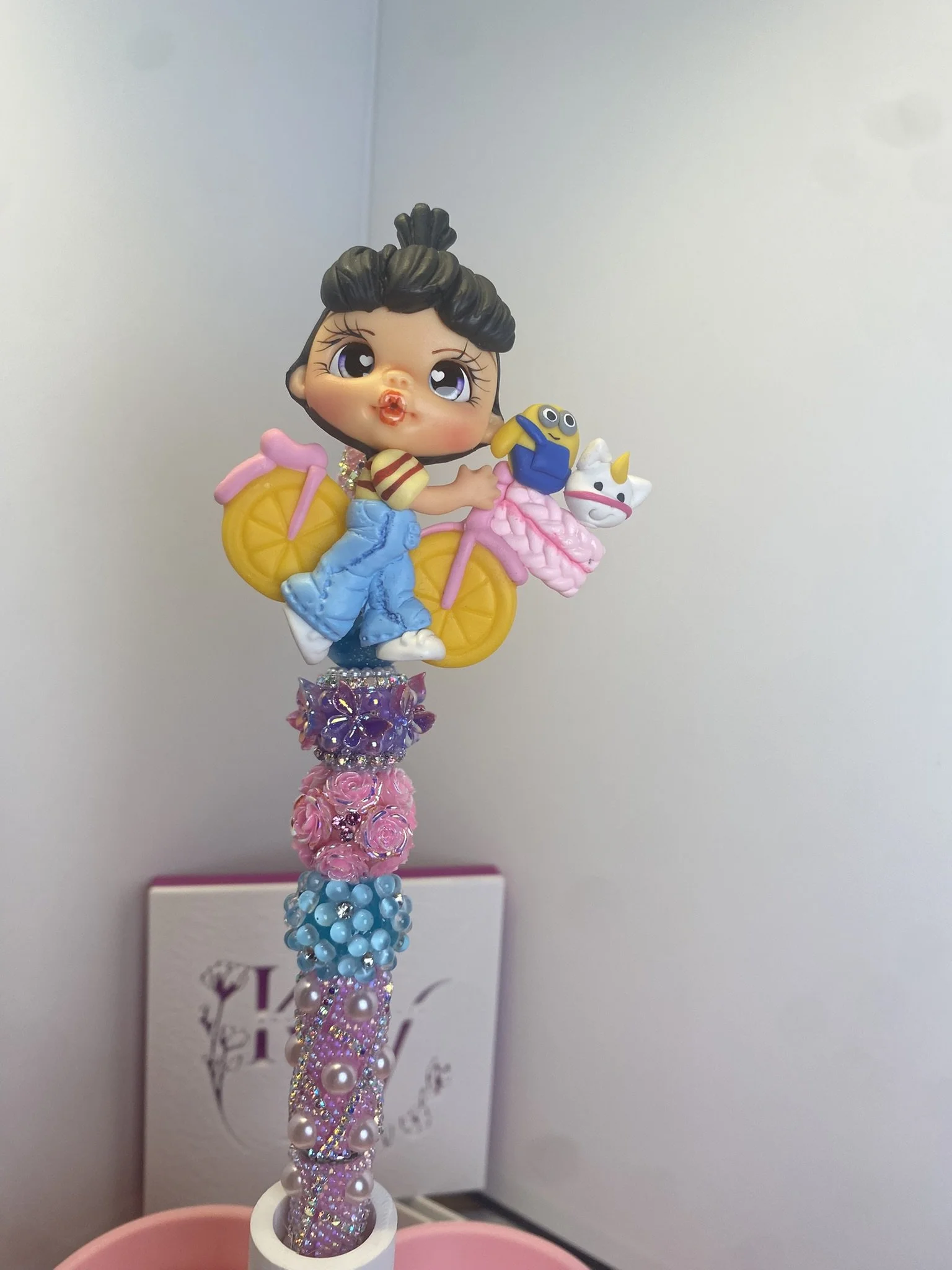 Minion-Inspired Clay Doll Pen