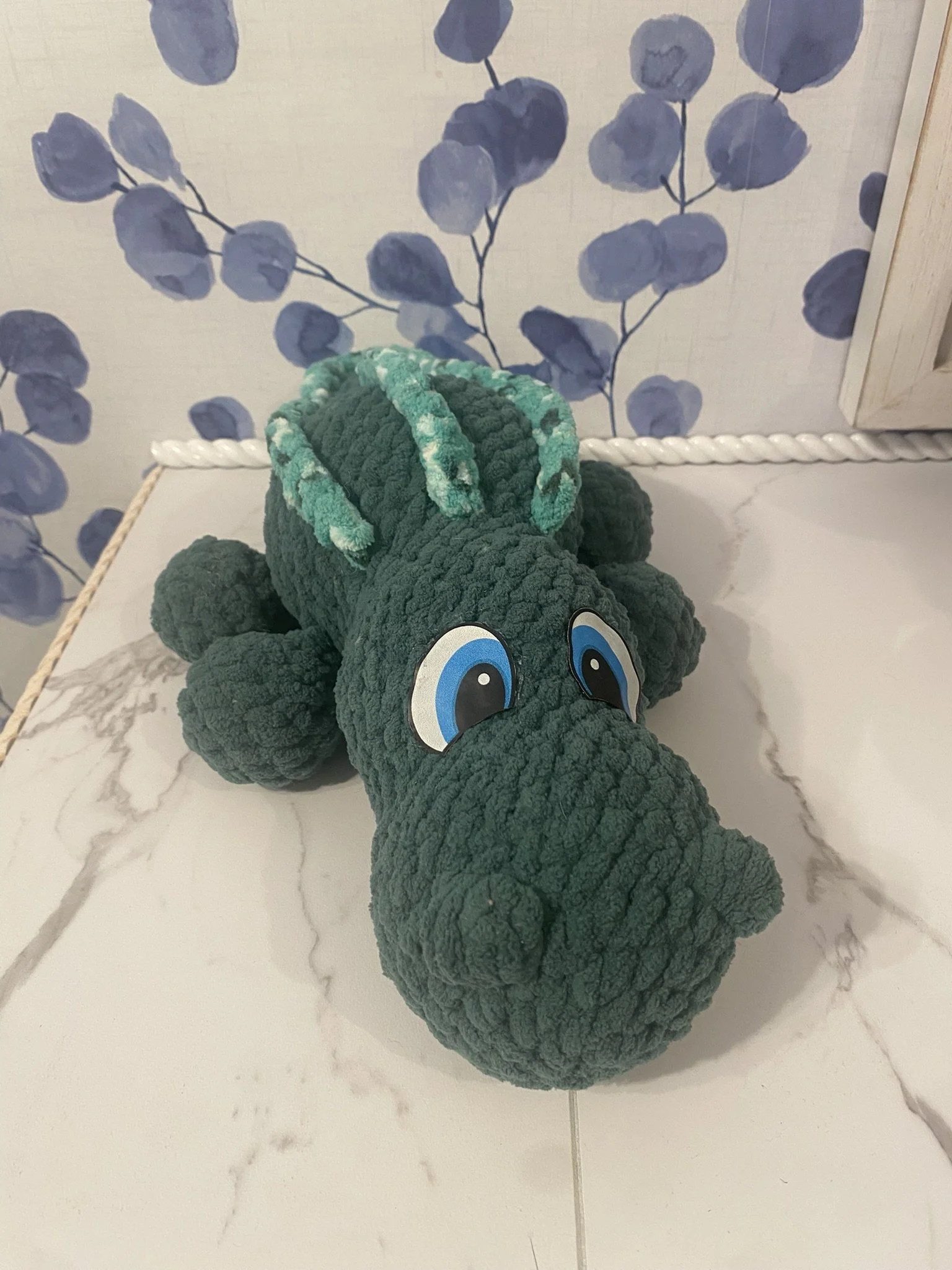 Snuggly Laying Gator Friend