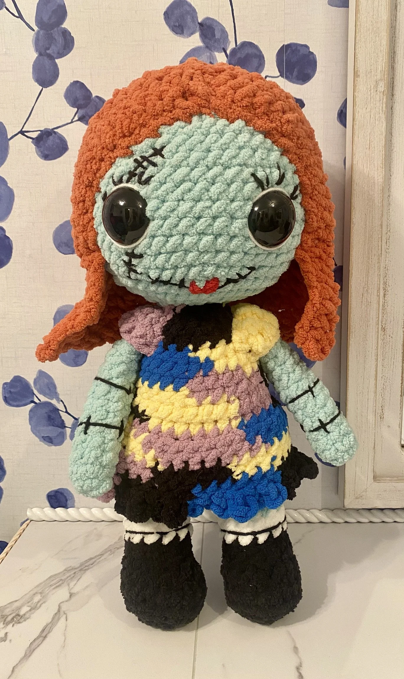 Patchwork Sally-Inspired Handcrafted Doll