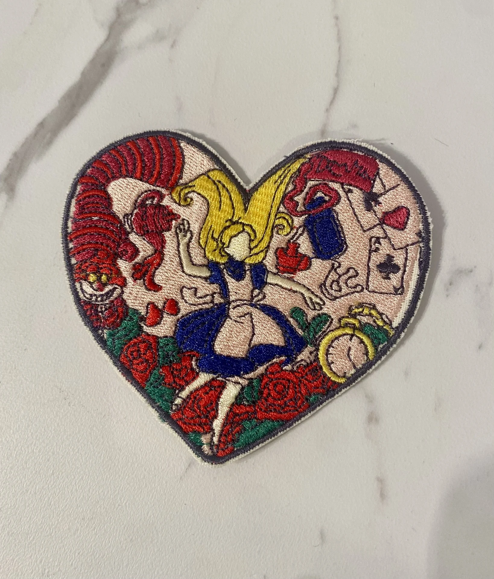 Falling Thru Wonderland with Alice Iron-On Patch