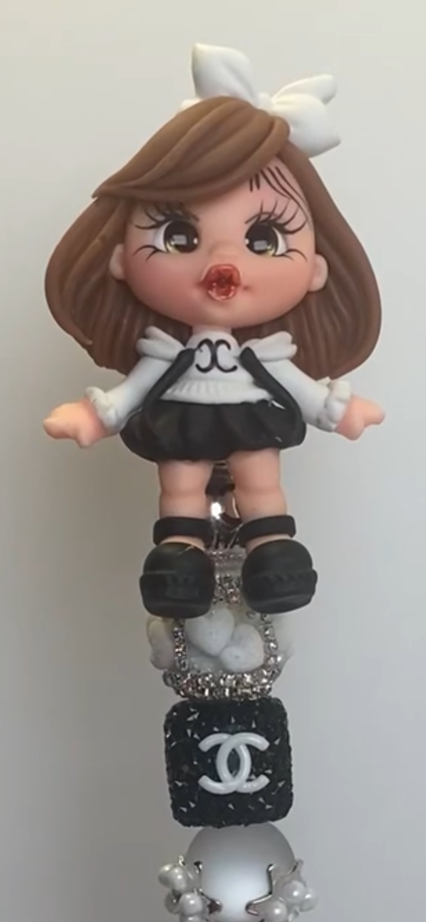 Fashionista Clay Pen with Rhinestone Finish