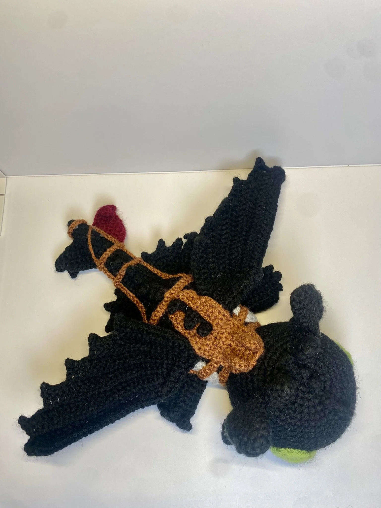 Handcrafted Crocheted Training Dragon