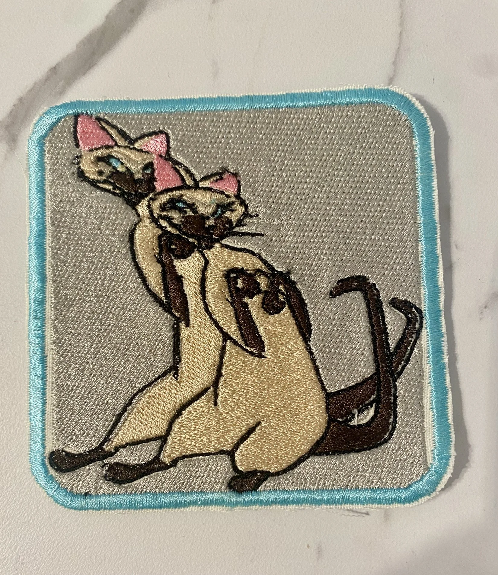 Troublesome Cat Duo Iron-On Patch