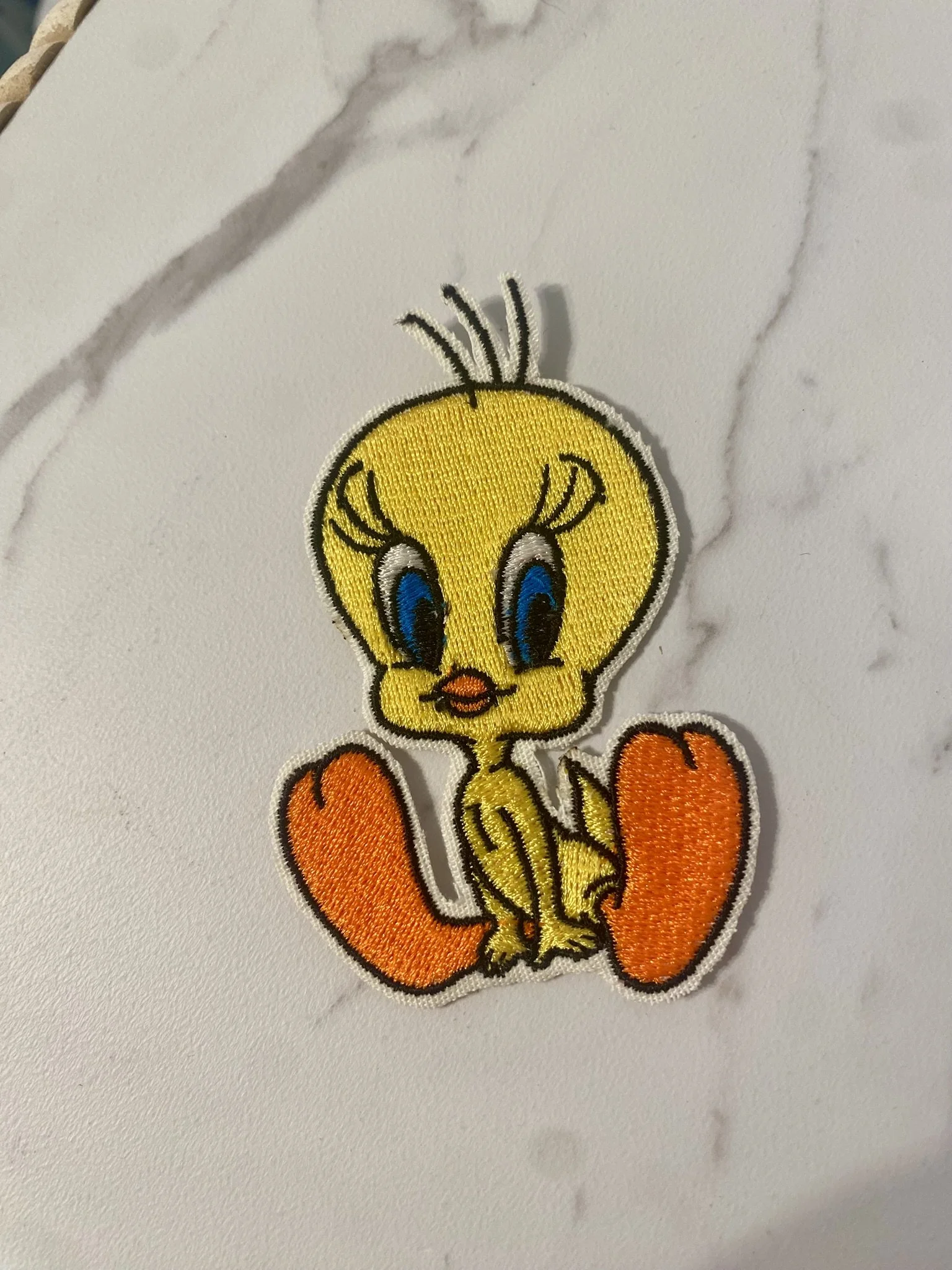 Charming Yellow Bird Iron-On Patch
