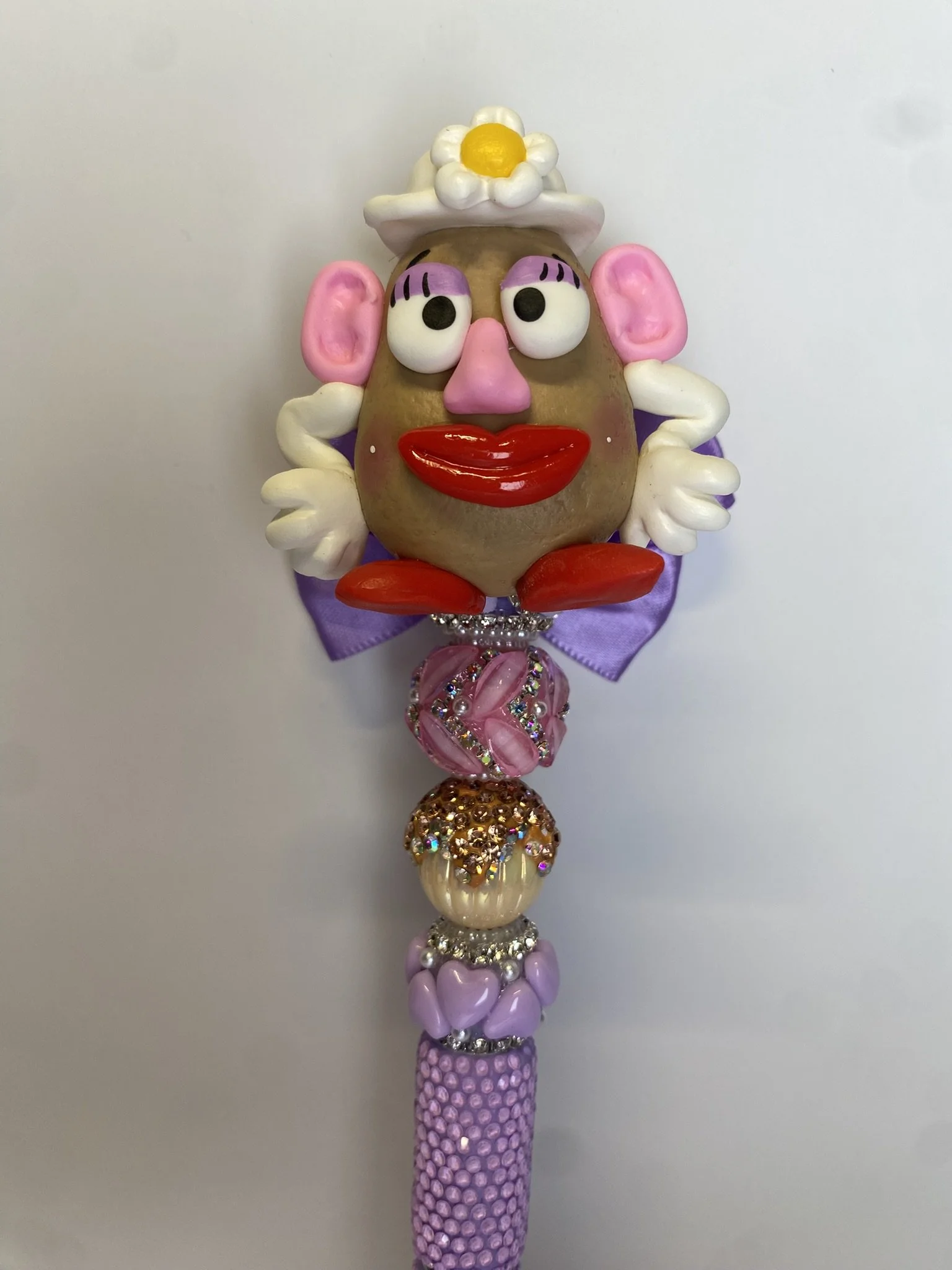 Whimsical Mrs. Potato Inspired Clay Pen