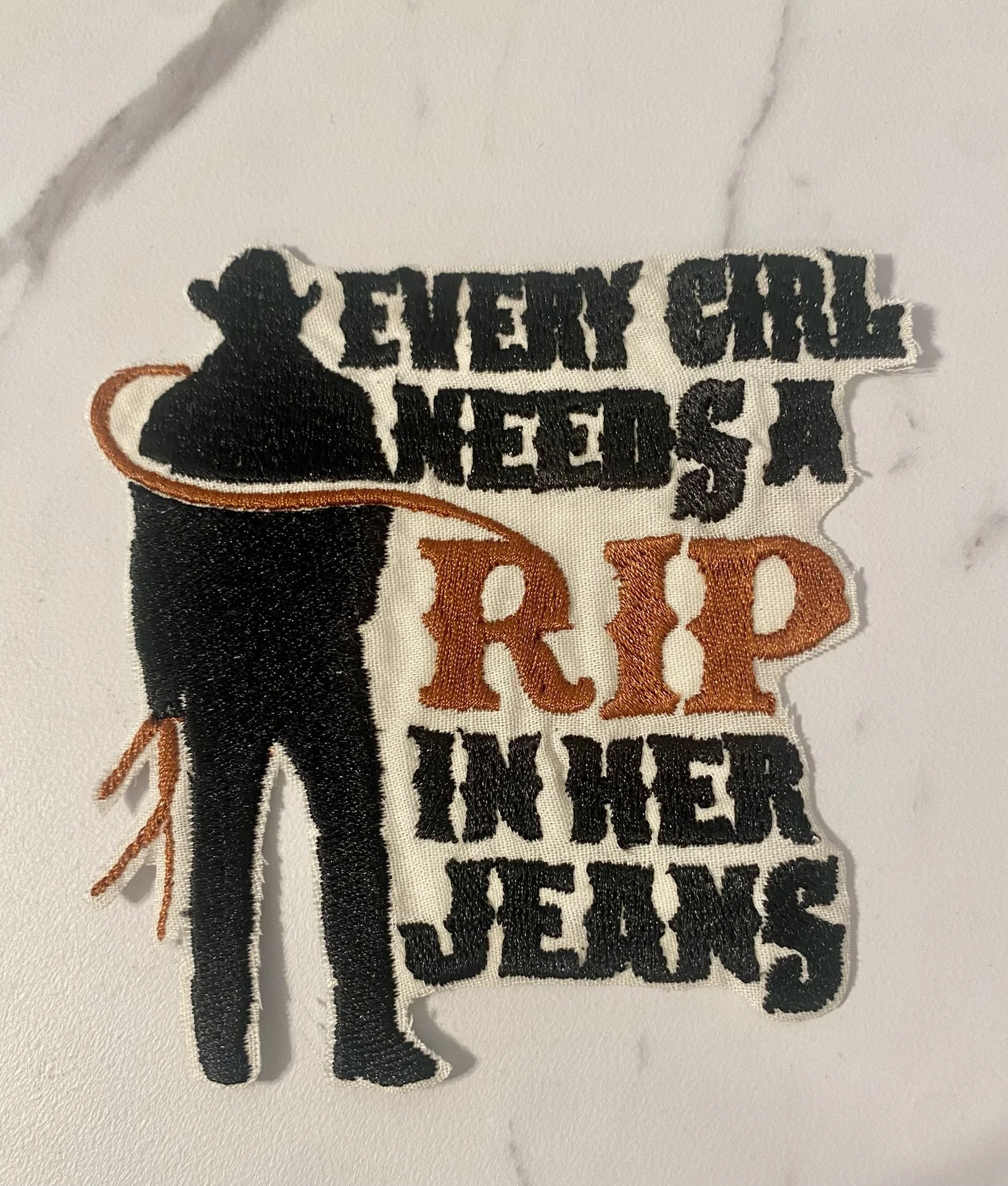 Bold Cowboy Iron-On Patch