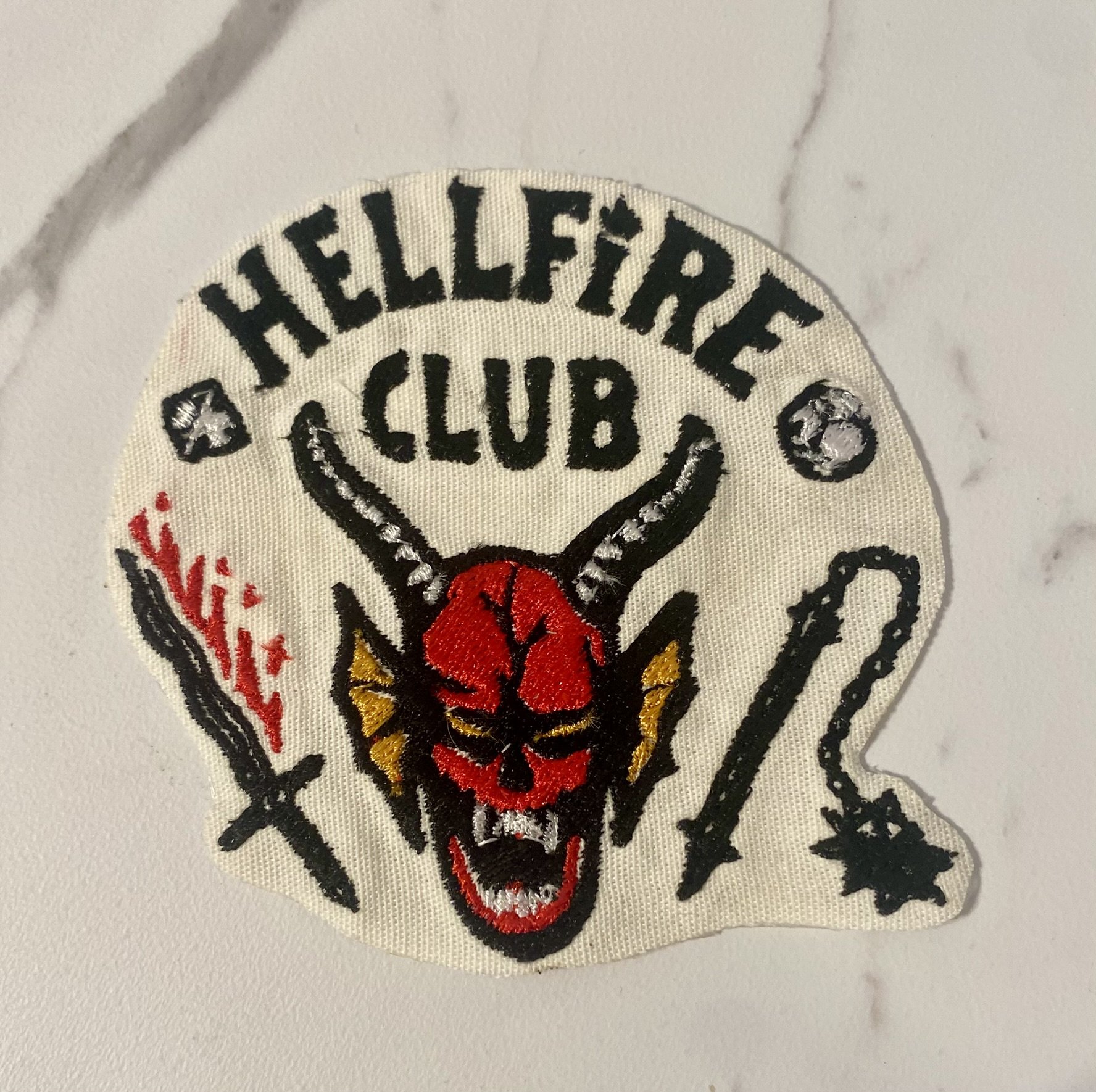 Strange things happening iron on patch