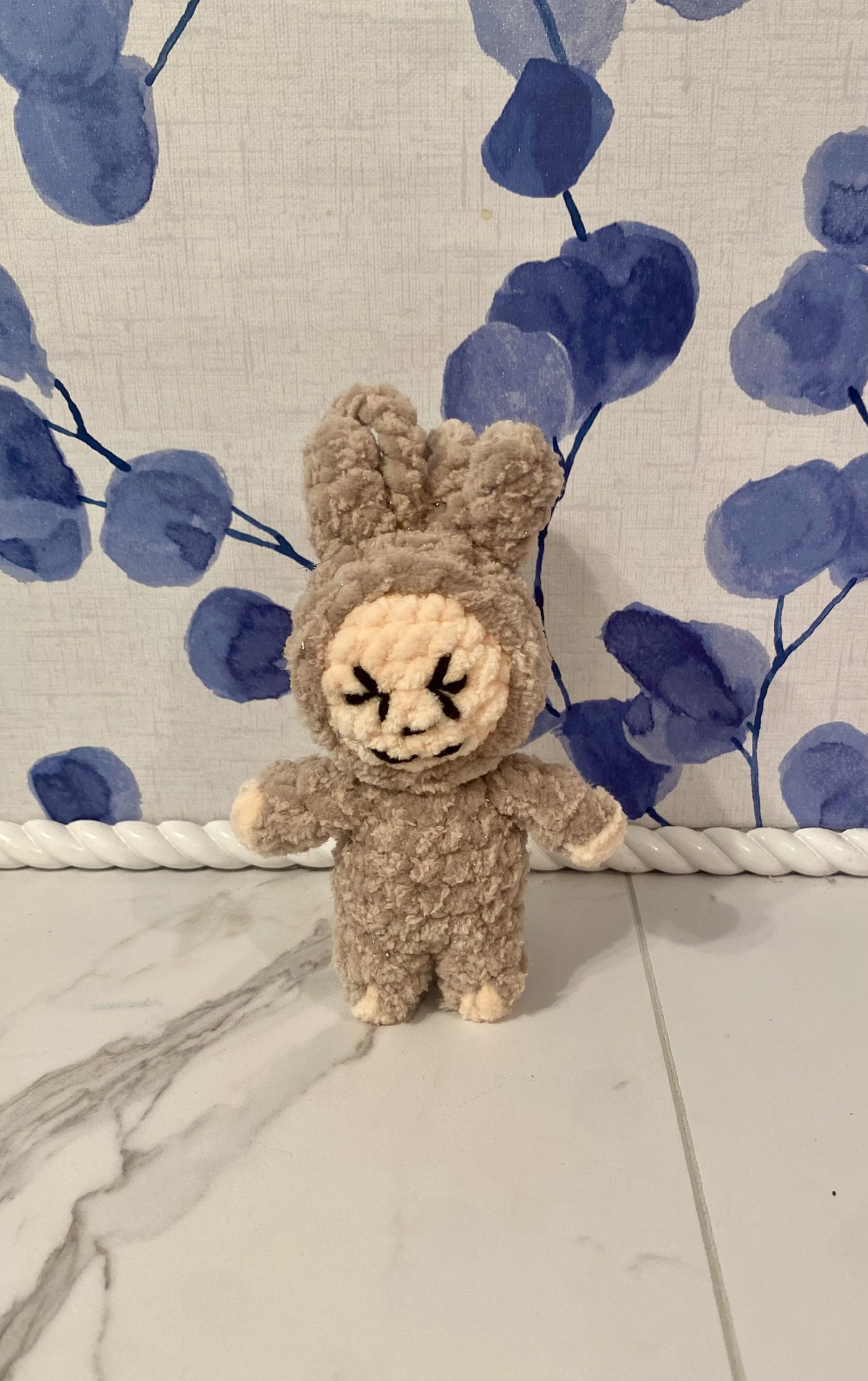 Fuzzy Plush Yarn Keychain Buddy