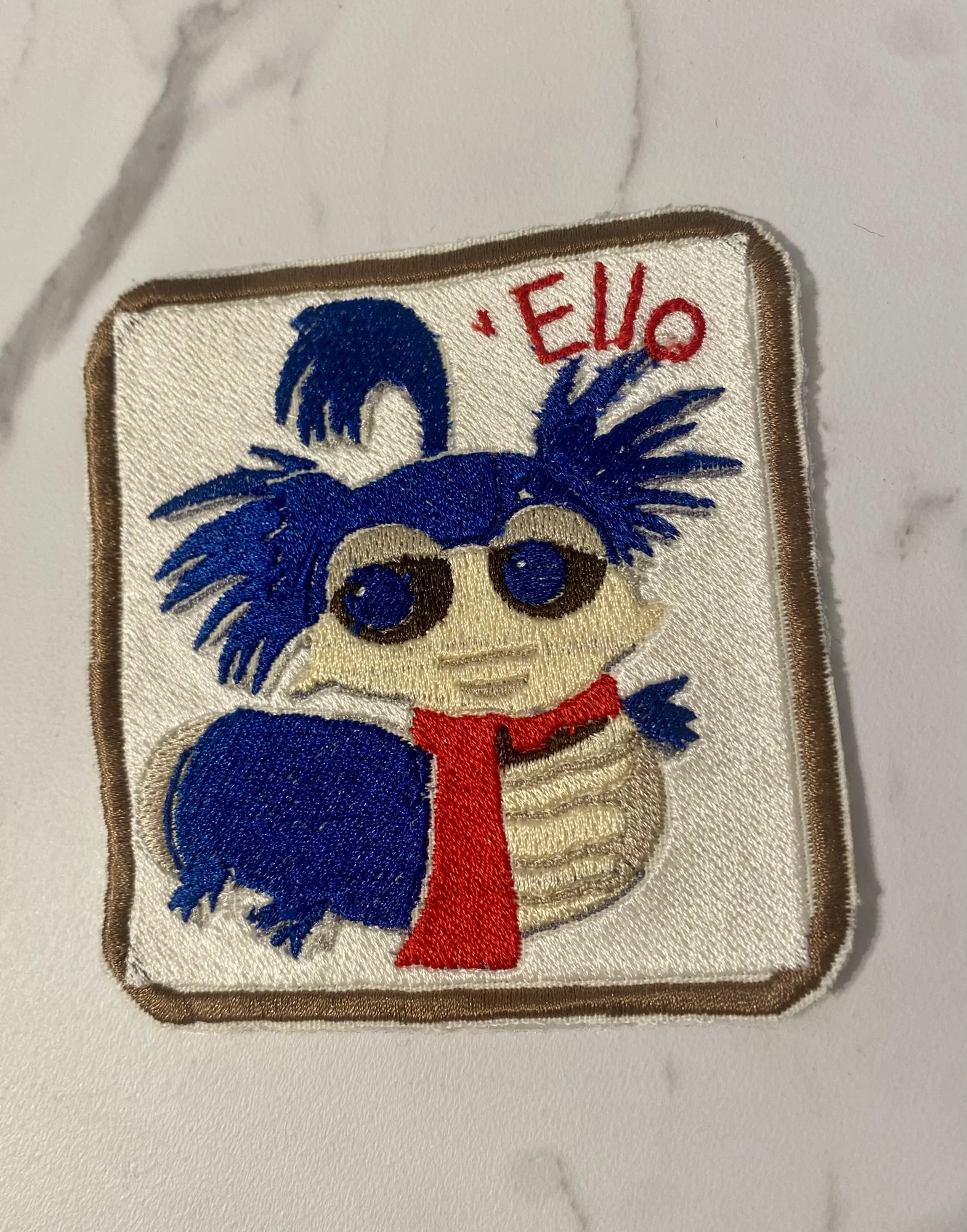 Ello Worm Iron-On Patch