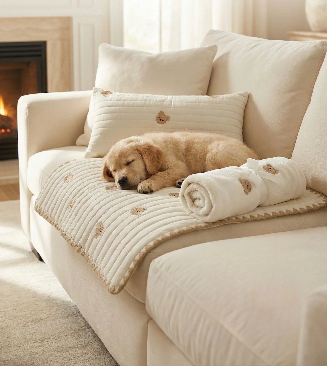 Pet Bed Set  - Blanket, Quilted Blanket & Pillow