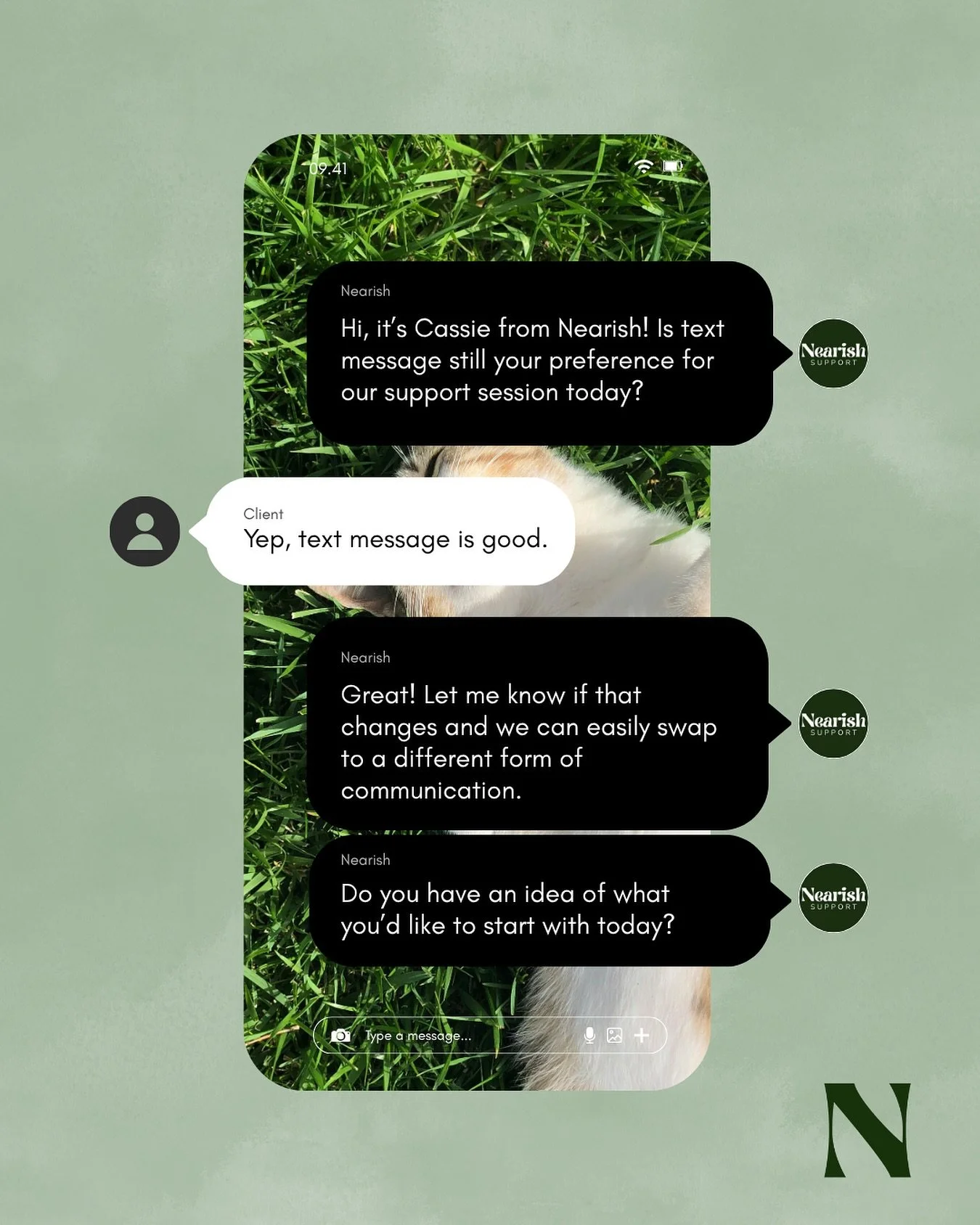 Support work via text message 📱

It&rsquo;s one of the services we offer at Nearish and it&rsquo;s been really cool to see what a huge range of support we can provide via text message. 

If a person in your personal space feels too much or too drain