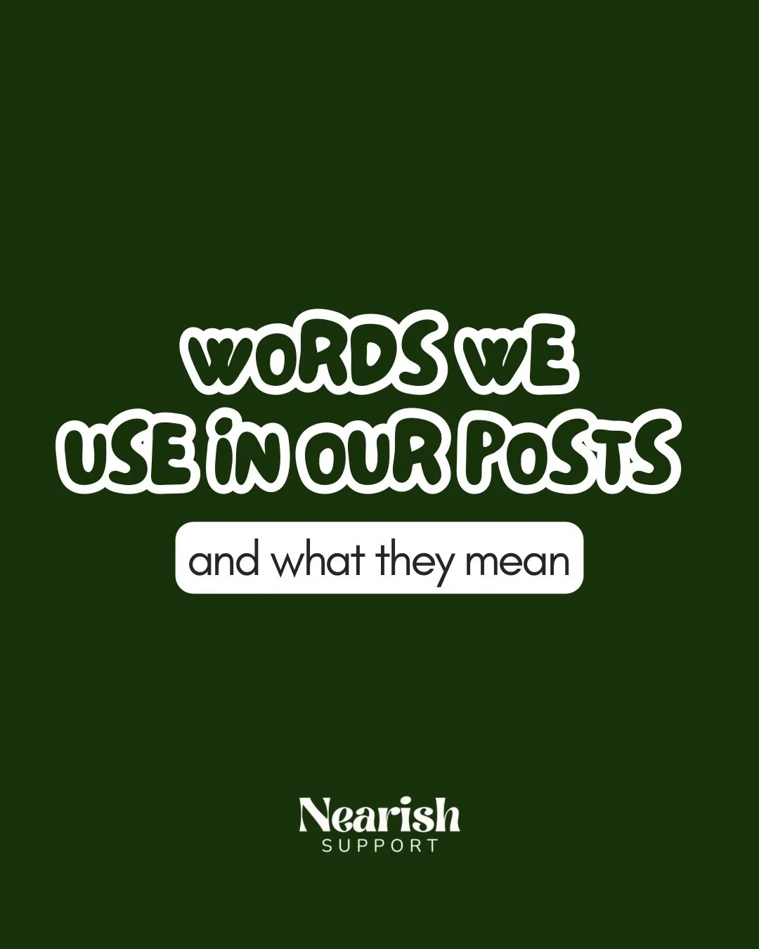 A glossary of some words used in Nearish posts 📖

Many of these are nuanced and complex which can be tricky to capture in a short Instagram post but it&rsquo;s a start! 

Are there other that should be added?
