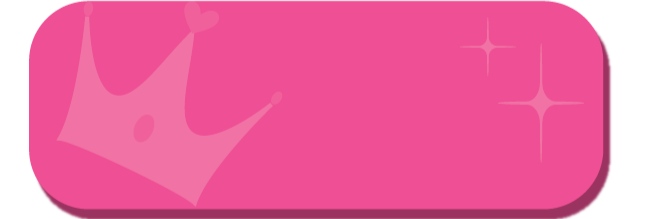 Pink background with a darker pink crown illustration and sparkling stars.