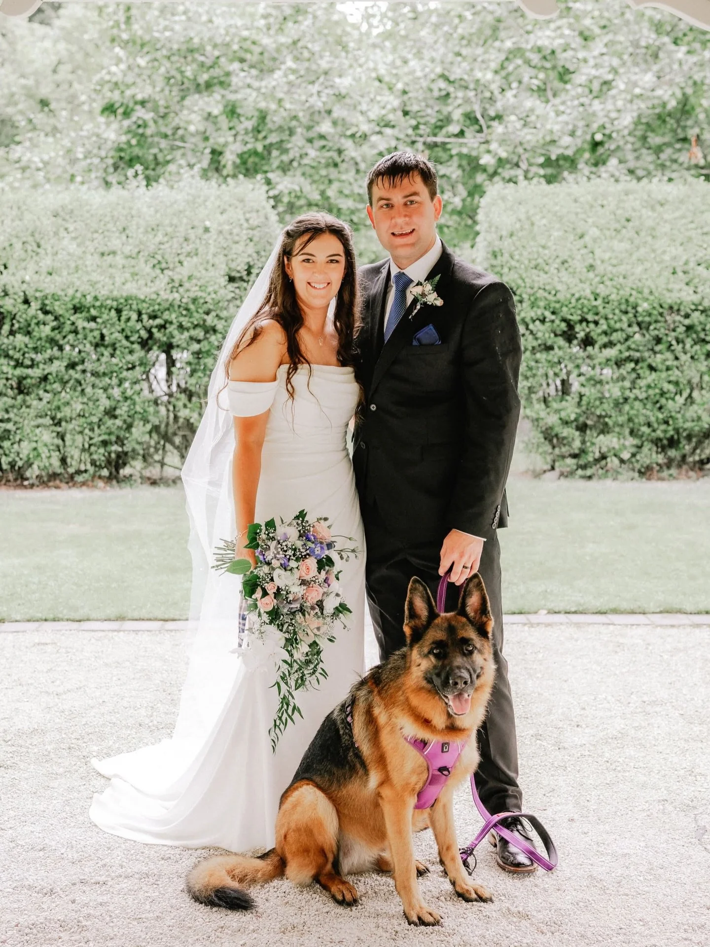 Just Married! With Dixie girl not missing it for the world 🌏🤍

Pawfriendly Venue 💒: @pembertongardens 
Photographer 📸: @josephosullivanphotography 
Florals 💐: @ilamflorist 

#TheBridalPawty #DogChaperone #NZWeddingServices #ChristchurchWeddings 