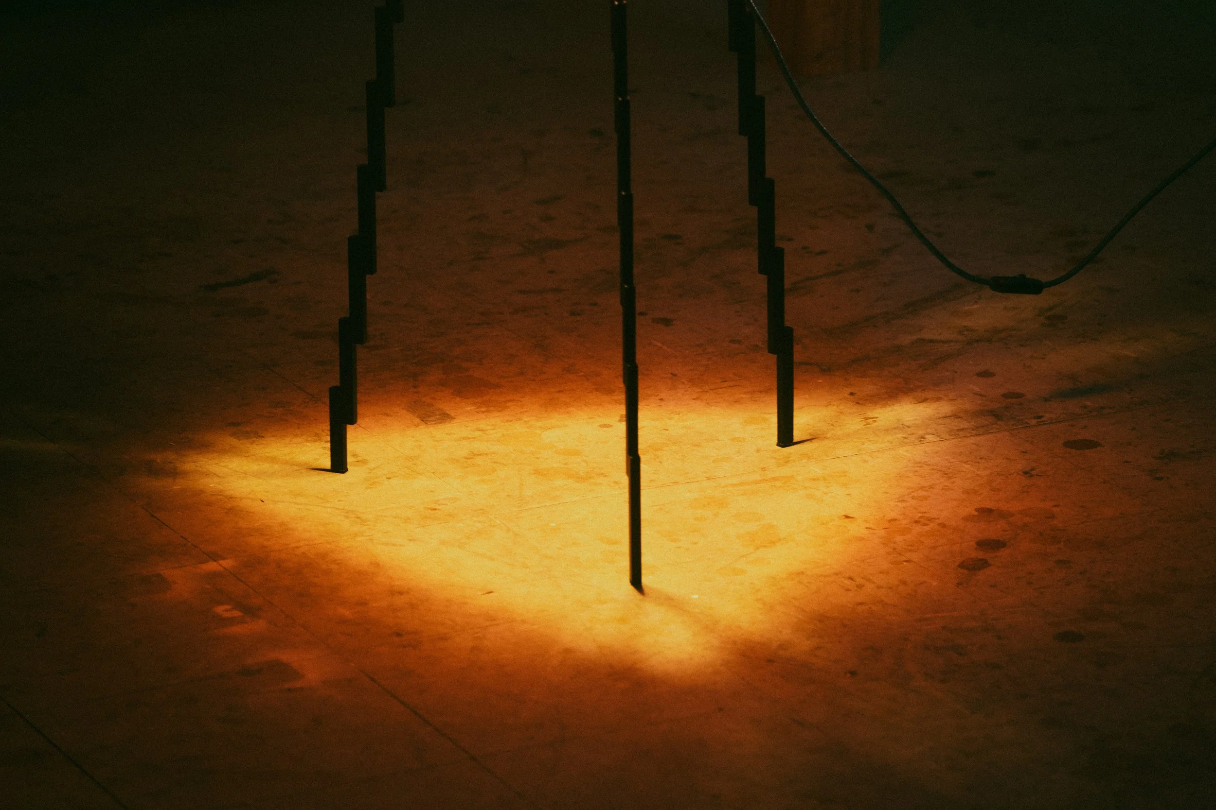 Illumination glowing from Glitch floor lamp
