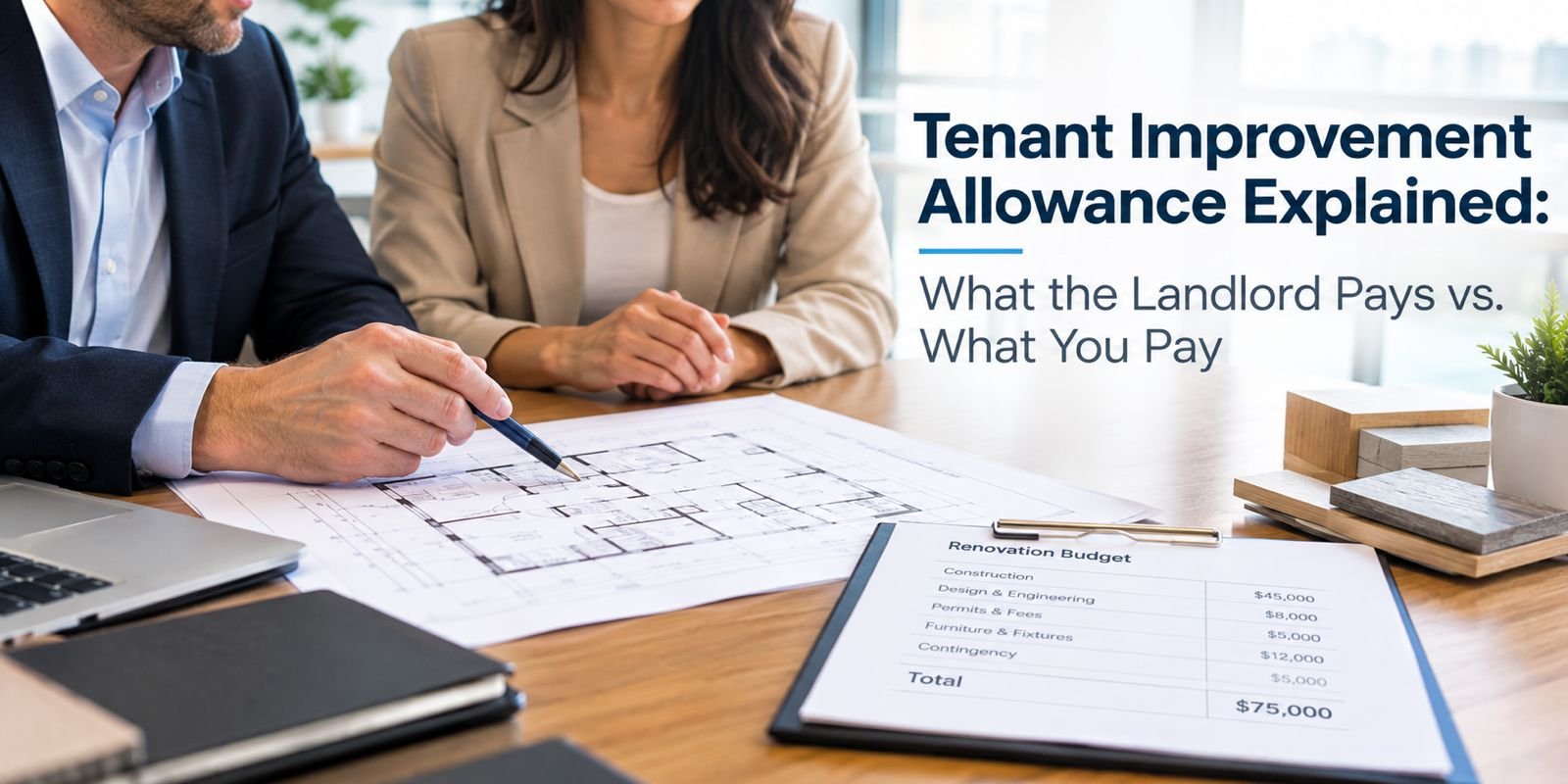 Tenant Improvement Allowance Explained: What the Landlord Pays vs. What You Pay