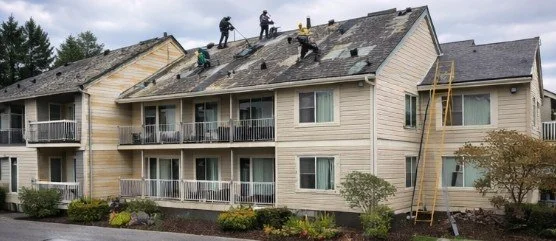 Interior of a modern restaurant with tables, chairs, and booth seating, brick walls, large windows, and contemporary lighting fixtures.