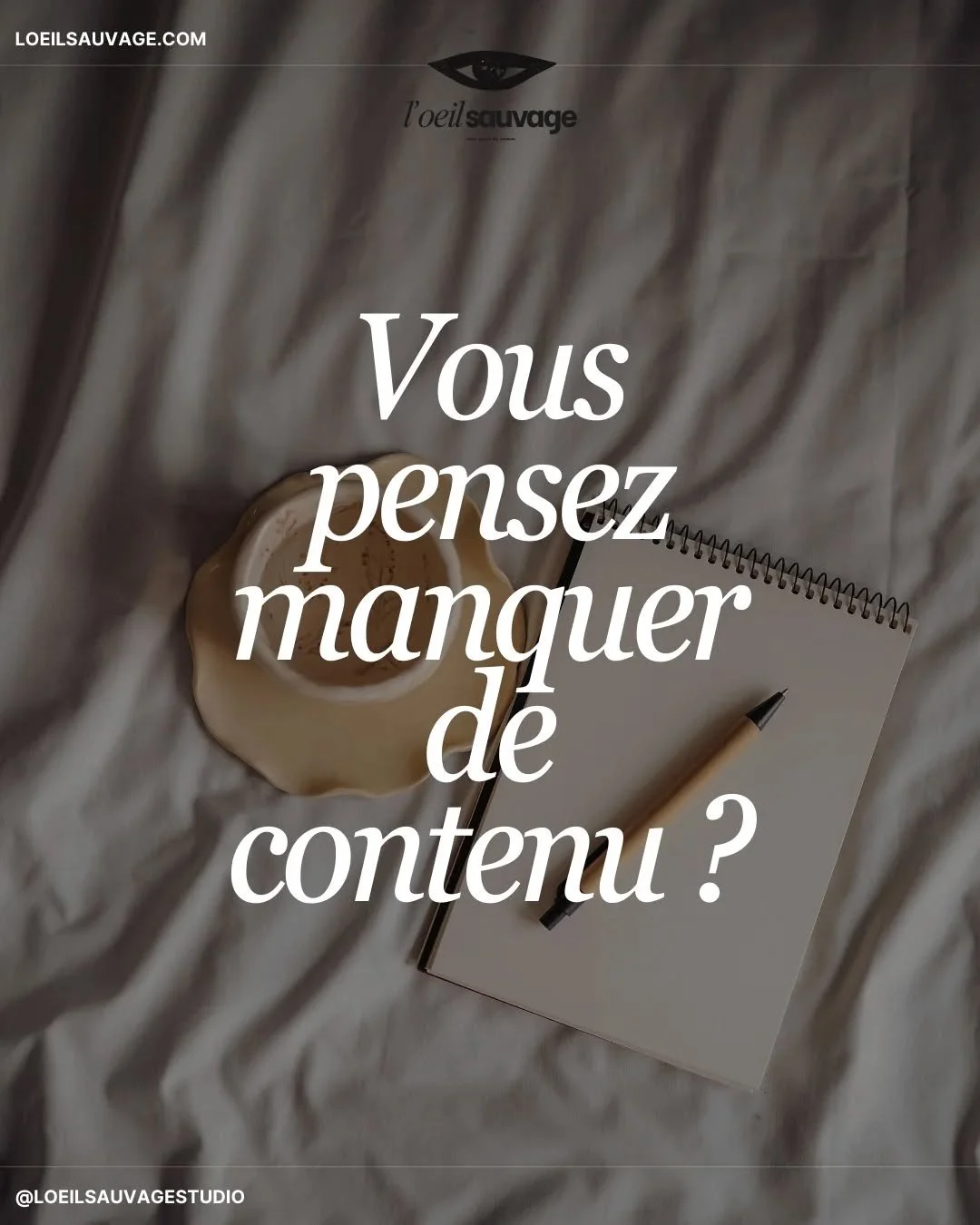 Vous pensez manquer de contenu ?
La plupart du temps, ce n'est pas le cas. 

Ce qui manque vraiment, ce sont des images justes, coh&eacute;rentes et utilisables dans la dur&eacute;e. Des images qui racontent votre m&eacute;tier, votre pr&eacute;sence