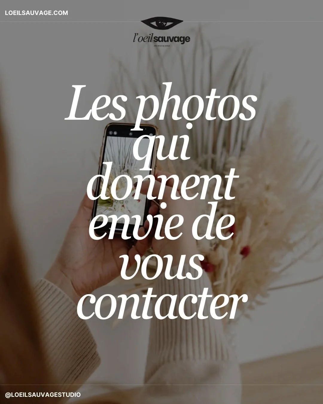 Les photos qui donnent envie de vous contacter.

Des images authentiques et professionnelles qui racontent votre histoire, instaurent la confiance et permettent &agrave; vos futurs clients de se projeter &agrave; vos c&ocirc;t&eacute;s.

Pr&ecirc;t.e
