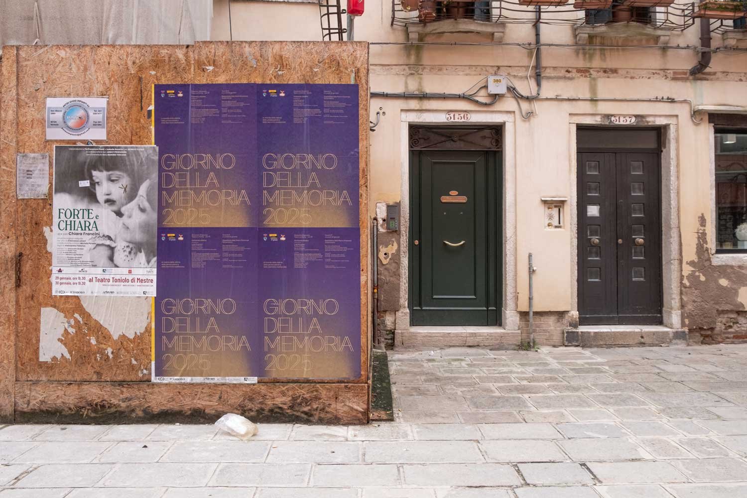  Manifesto per le celebrazioni del Giorno della Memoria 2025 del Comune di Venezia. 