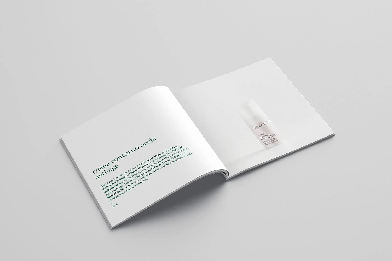 Brochure e scatti fotografici per i prodotti della linea cosmetica Bagnarolskin, realizzata con gli estratti delle vinacce di Refosco dal Peduncolo Rosso dall’azienda vitivinicola friulana Bagnarol