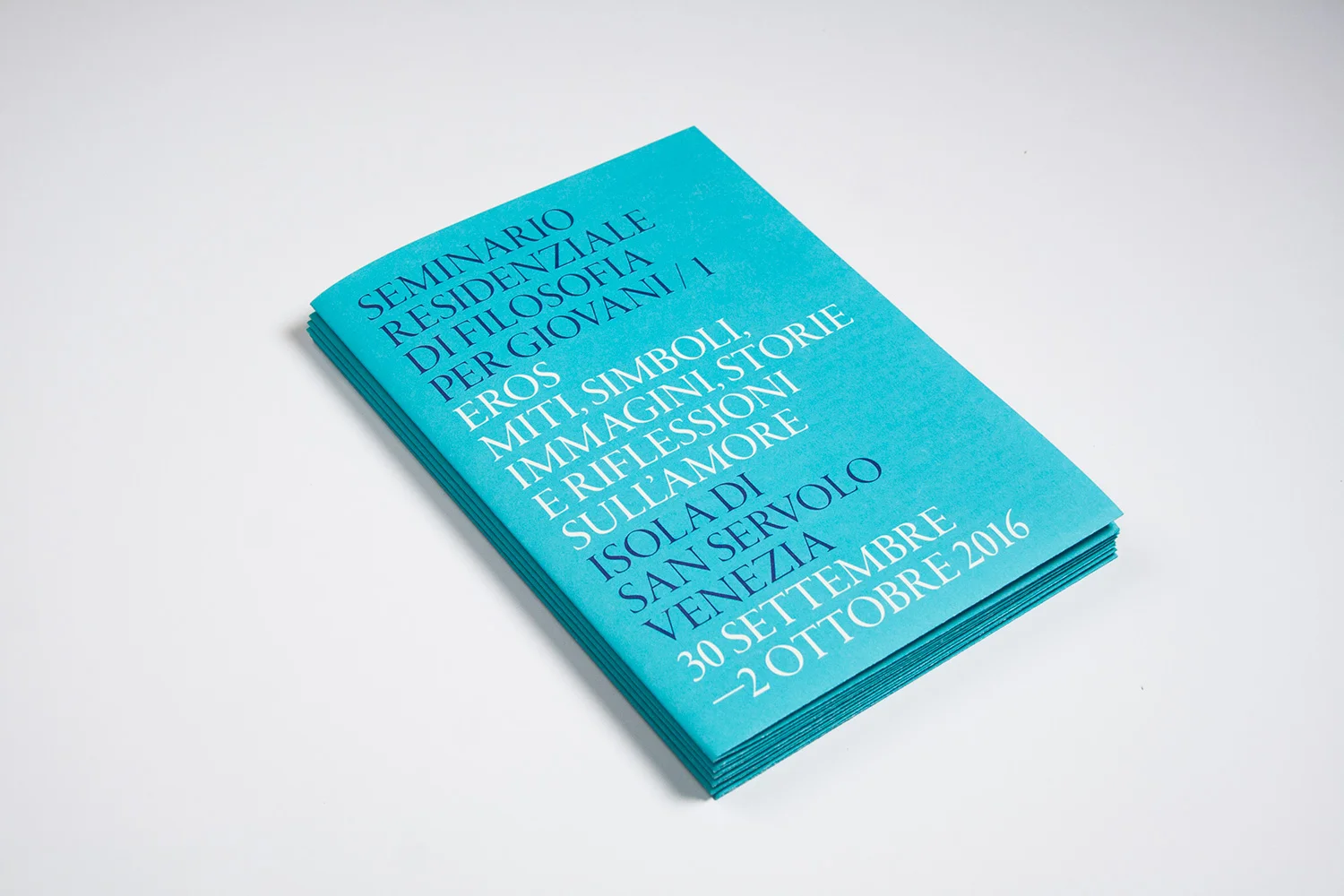 Pieghevole/Locandina per Seminario Residenziale di Filosofia per Giovani a San Servolo