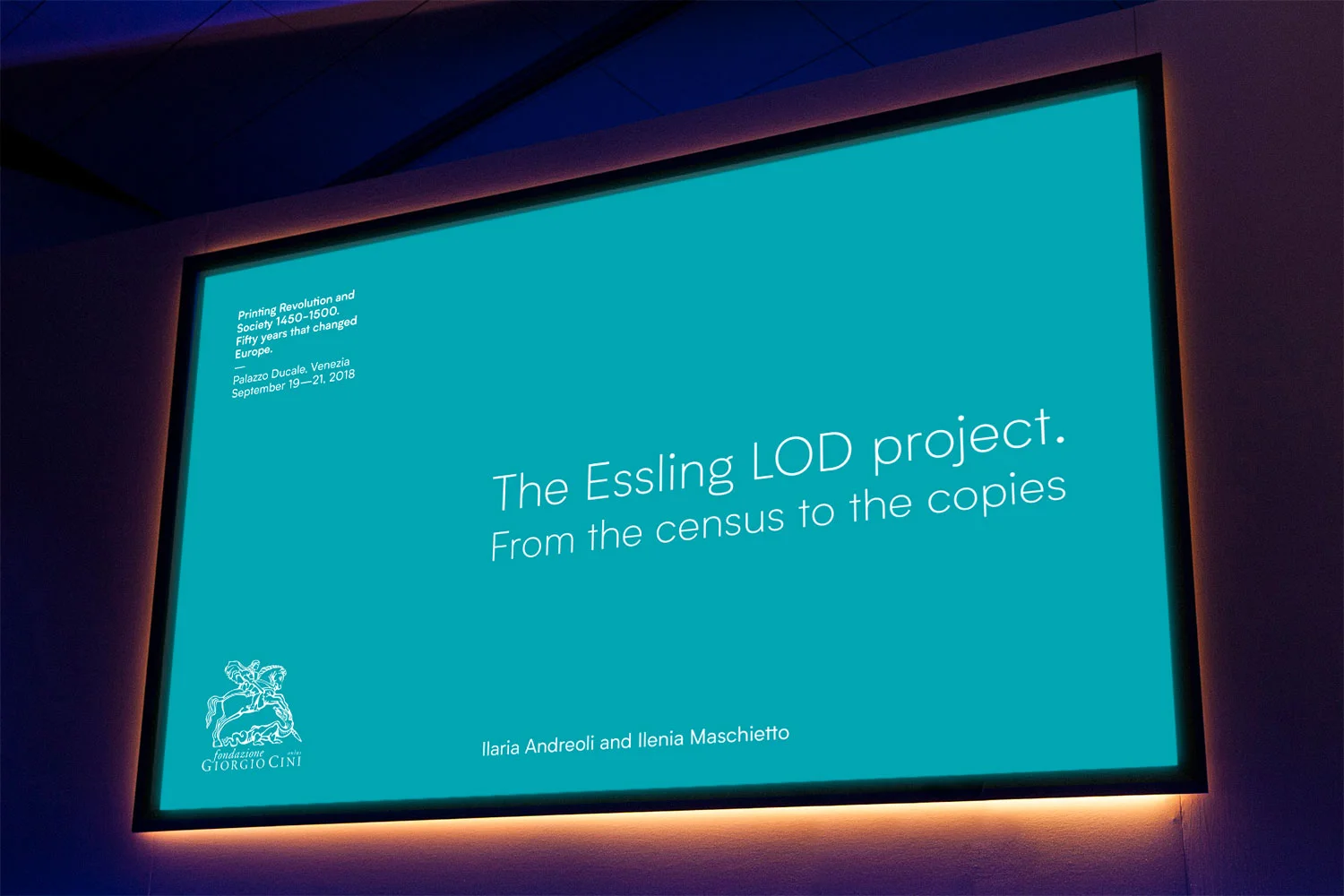 Selezione delle slides della presentazione