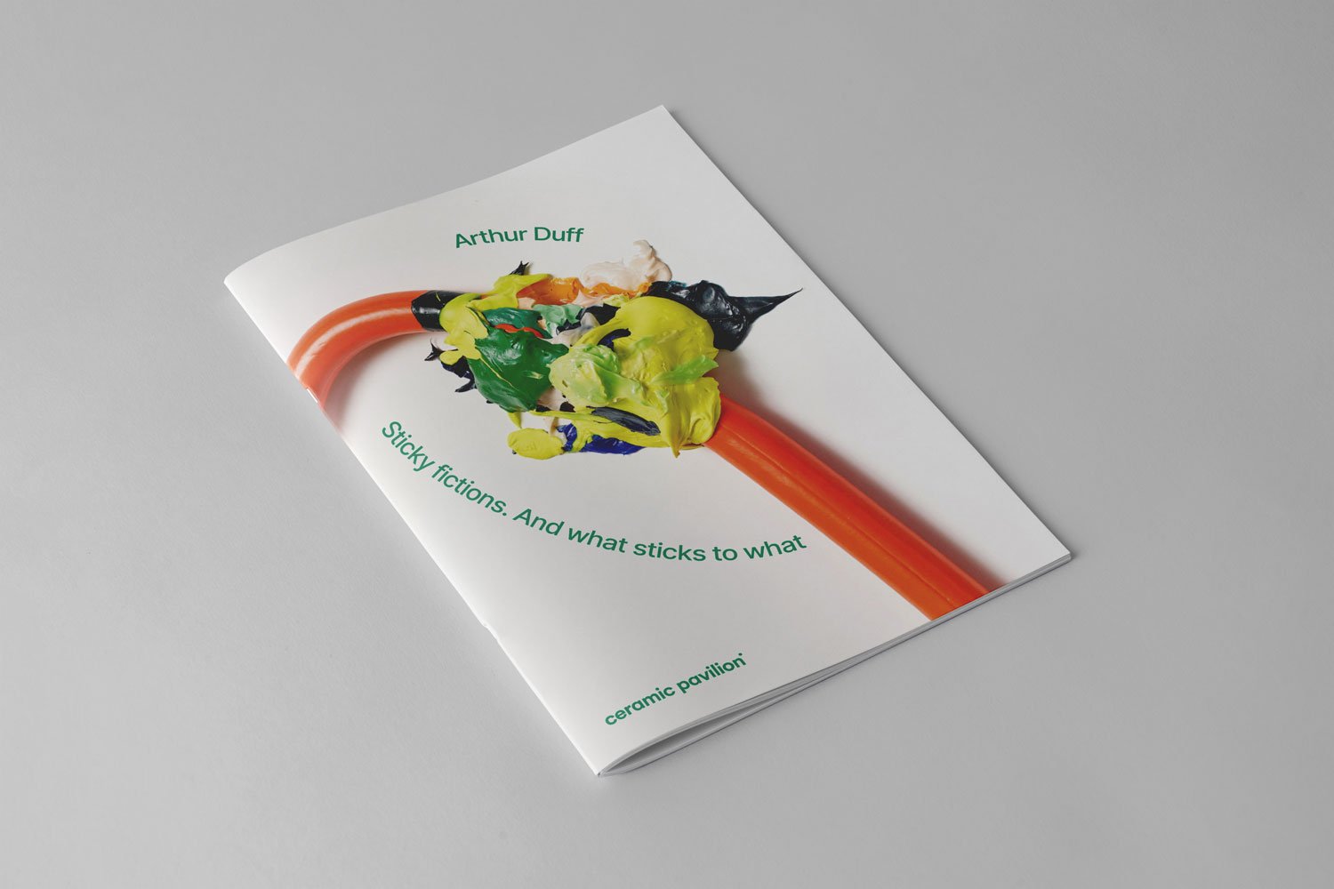 Immagine coordinata per Arthur Duff – Sticky fictions. And what sticks to what, mostra conclusiva della residenza artistica 2023-24 del Ceramic Pavilion.