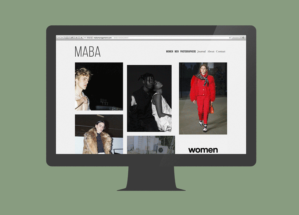 Maba Management / Model Agency / Website