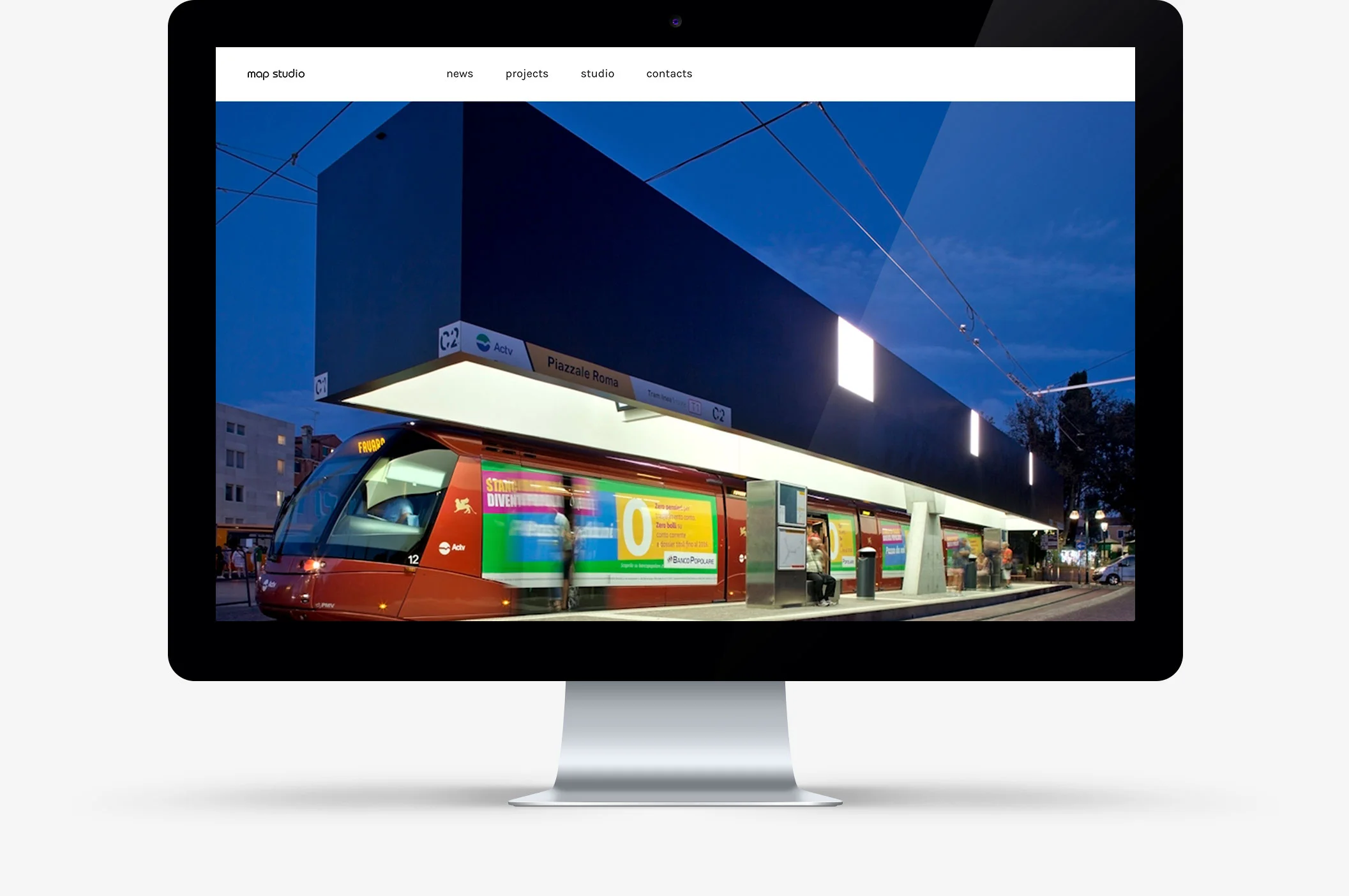 website map studio / home page / fermata tram venezia