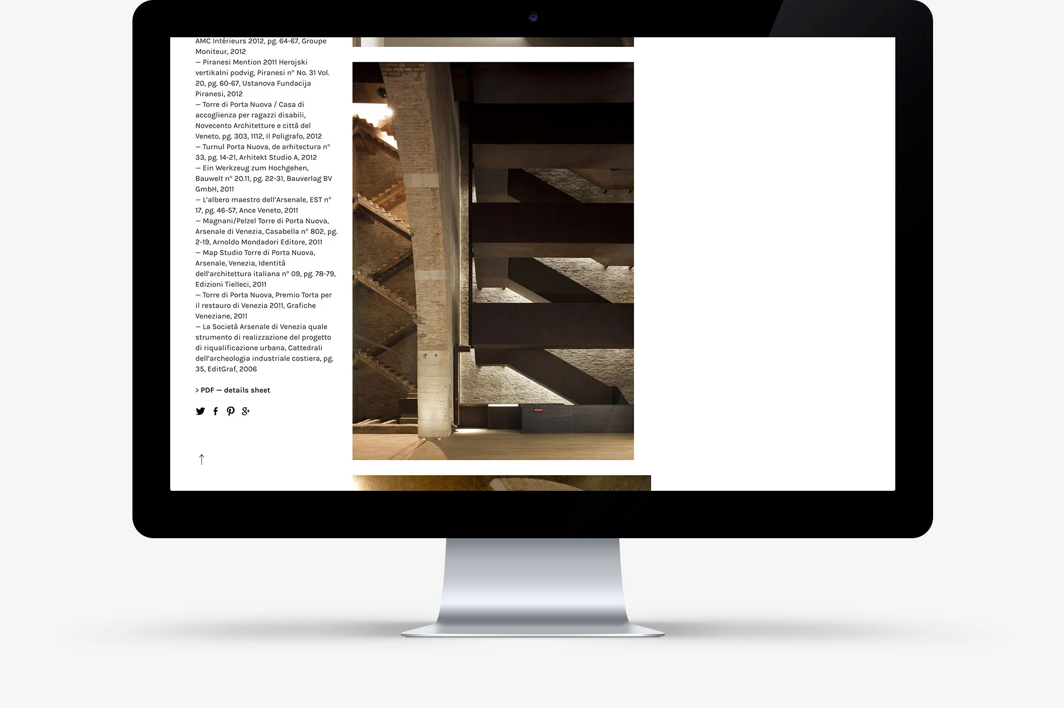 website map studio / progetto arsenale venezia