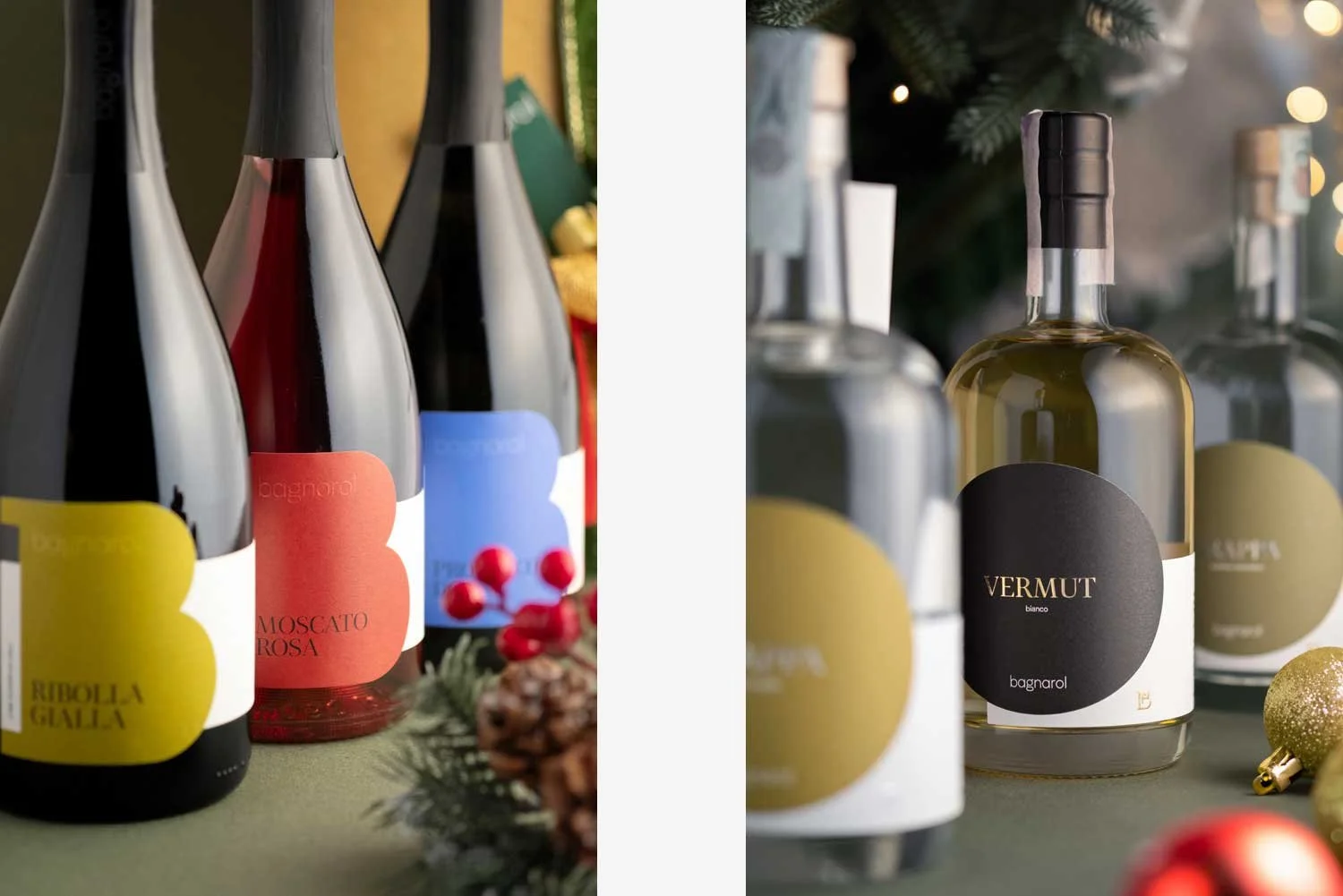  Nuove etichette per le linee Bollicine e Distillati della Cantina  Bagnarol . 