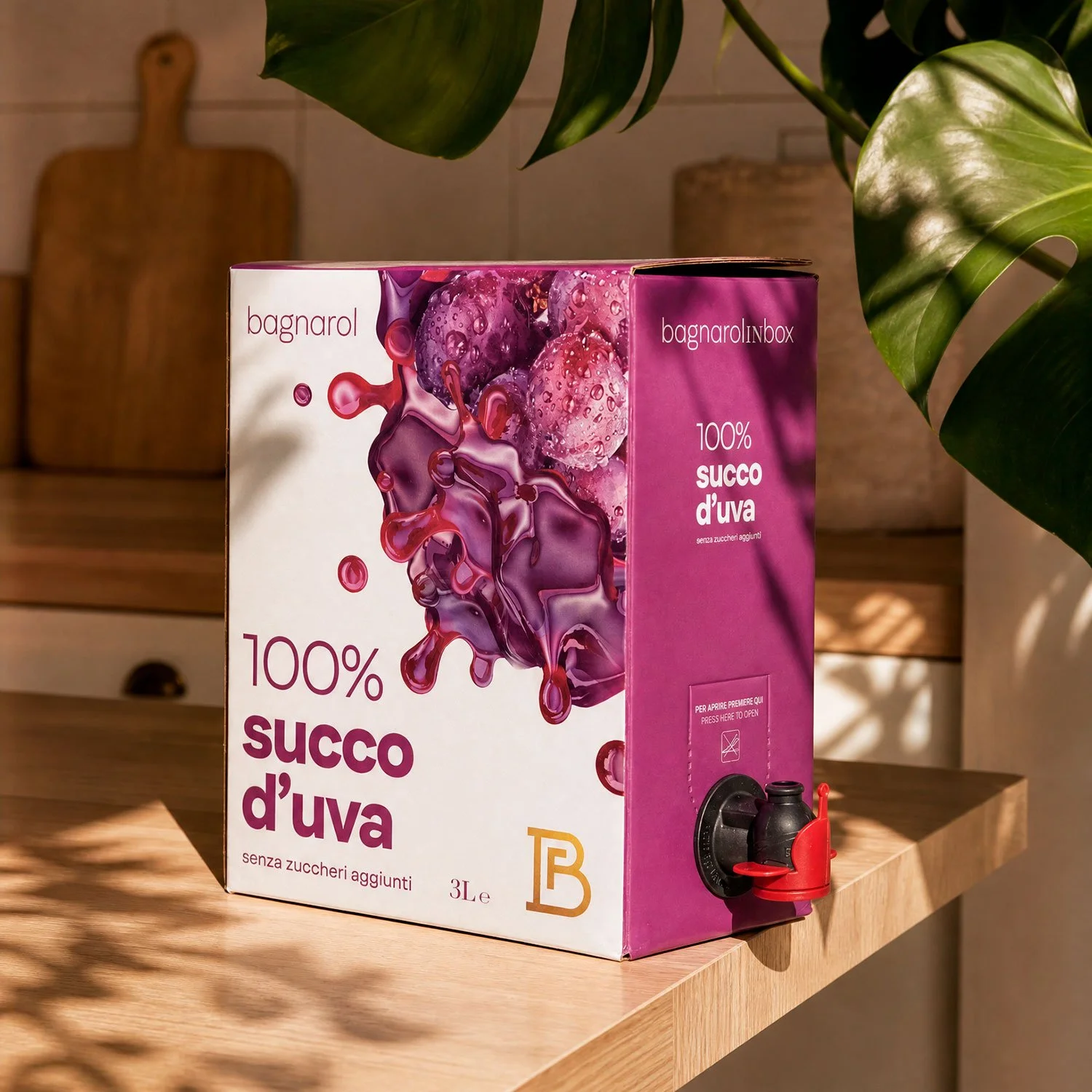  Packaging bag in box Succo d'uva Bagnarol. 