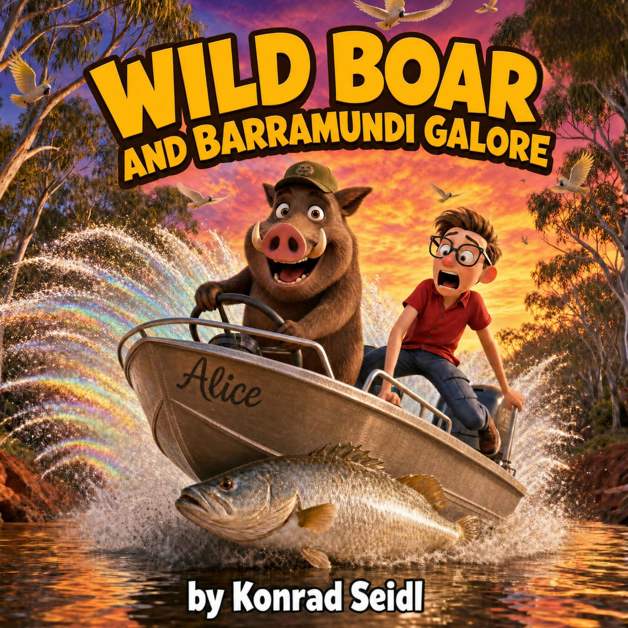 Wild Boar and Barramundi Galore (8.5 x 8.5 in).png